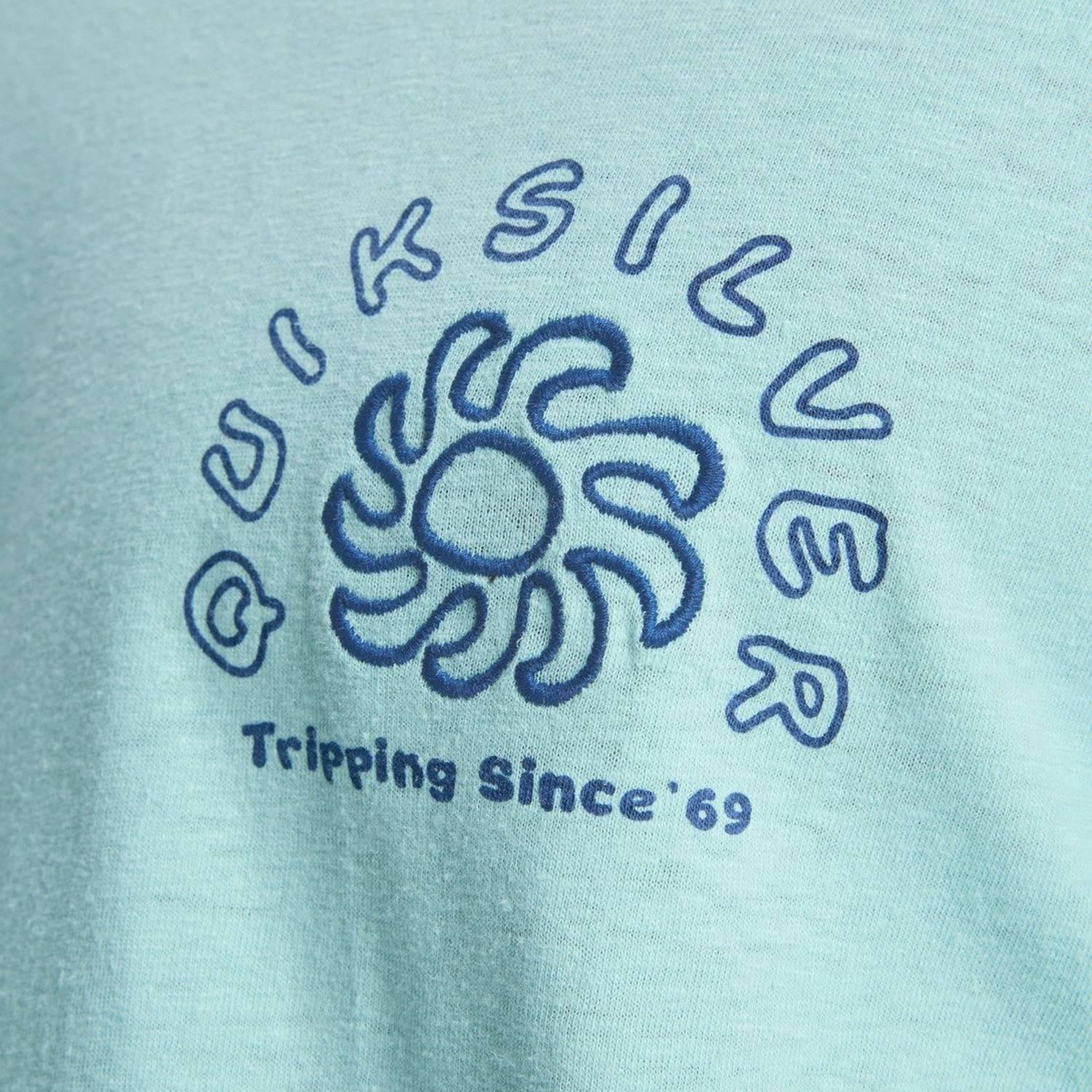 Quiksilver Curve Palm Erkek Mavi Tişört
