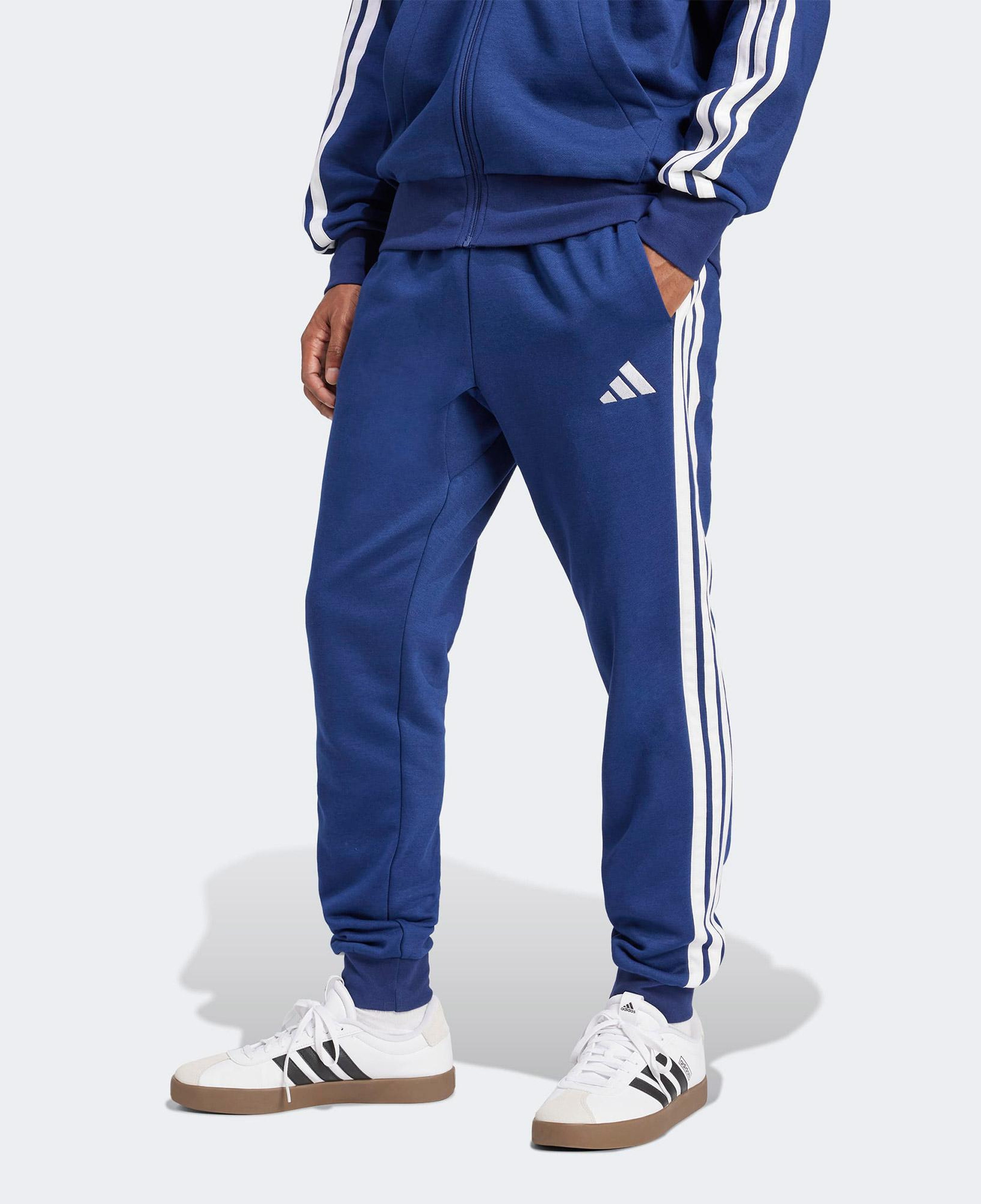 adidas Essentials 3 Stripes Erkek Lacivert Eşofman Altı