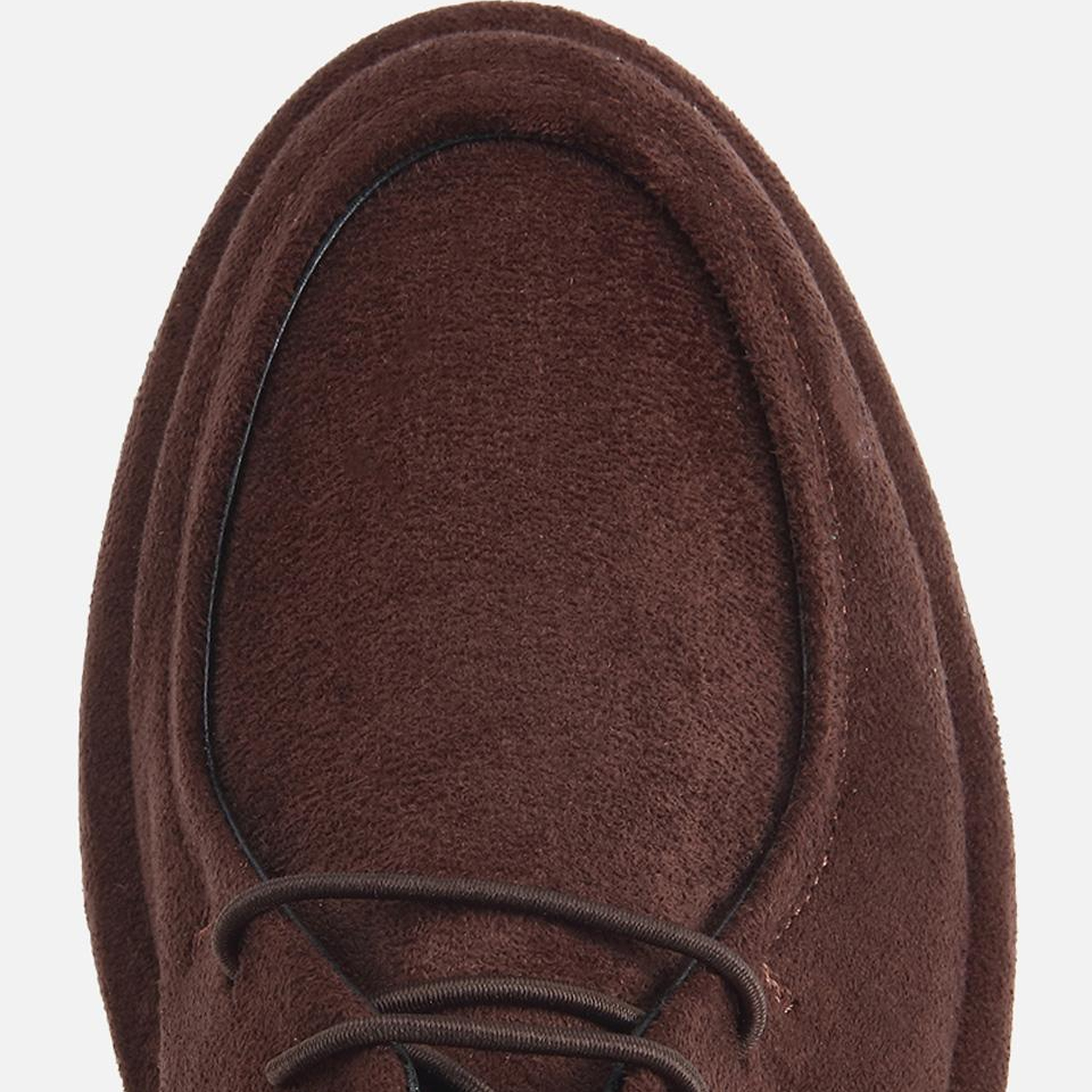 Kadın Kahverengi Süet Bağcıklı Loafer