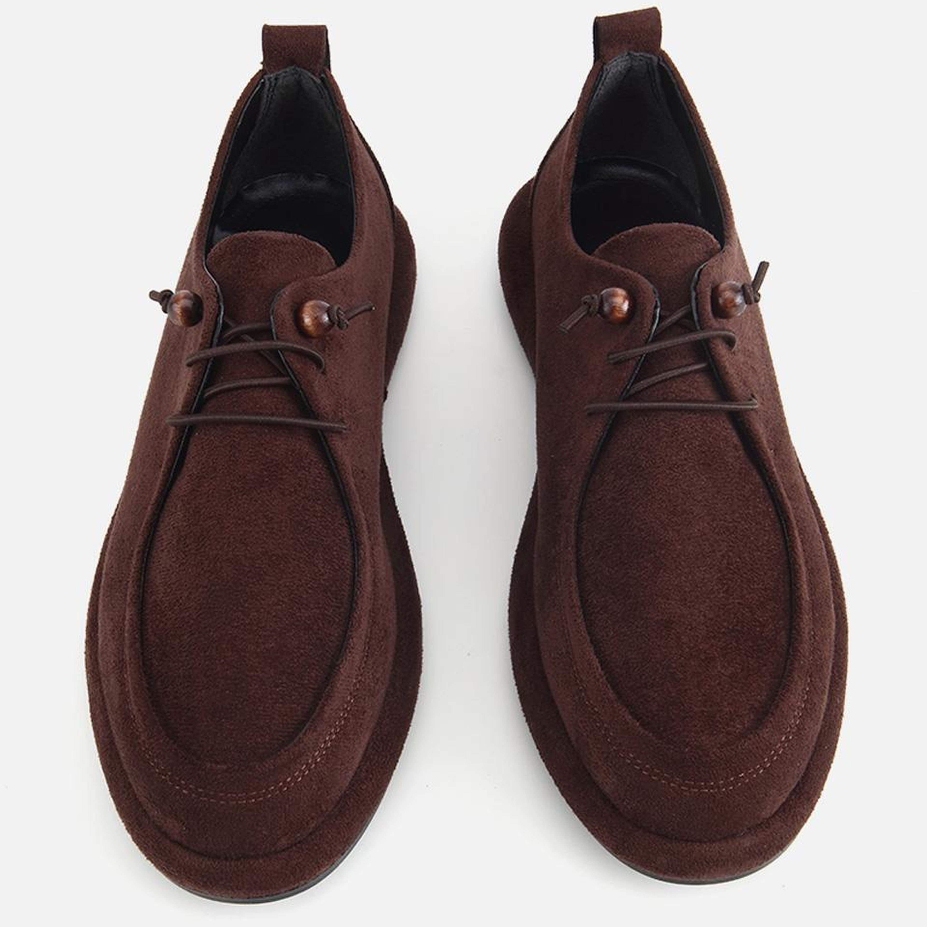 Kadın Kahverengi Süet Bağcıklı Loafer