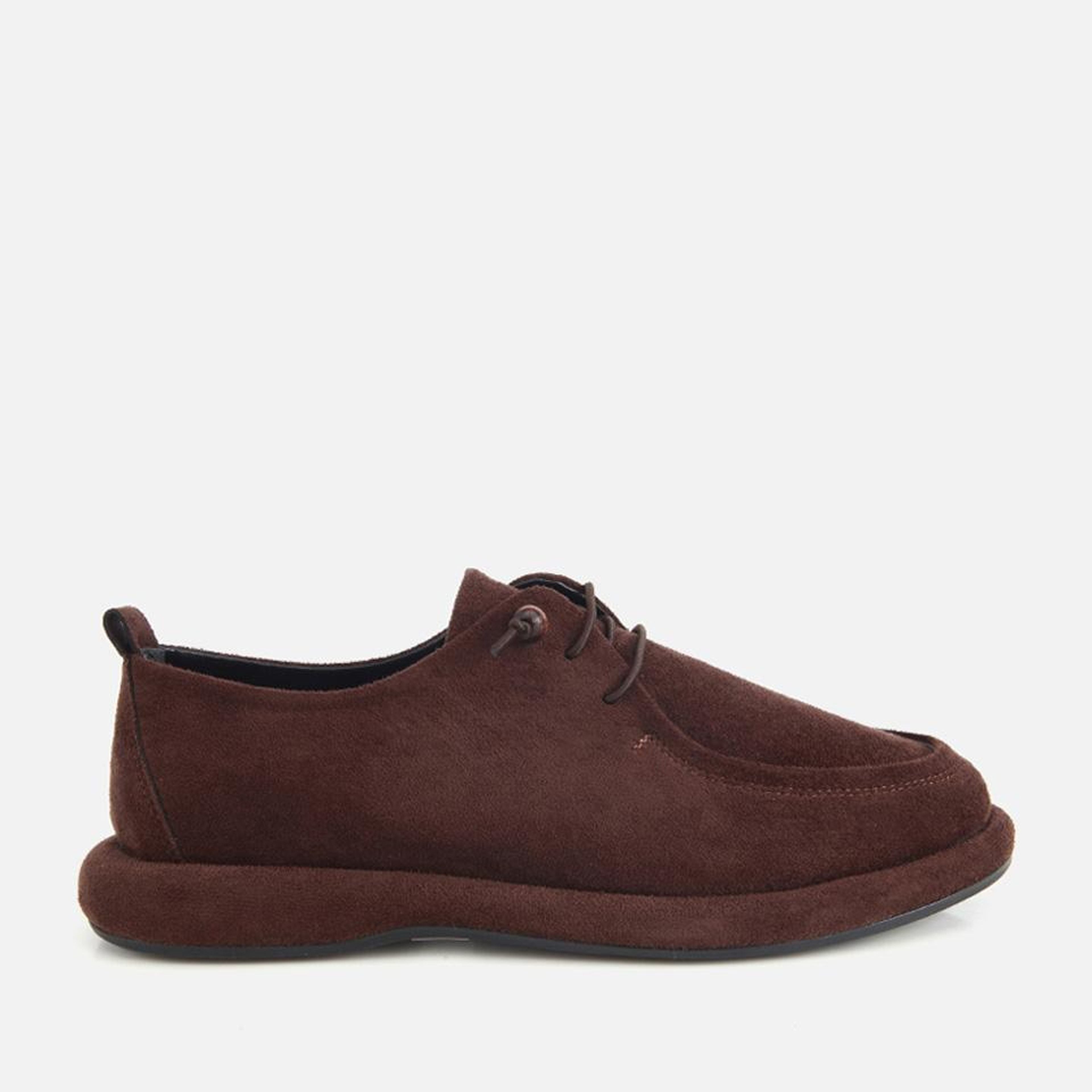 Kadın Kahverengi Süet Bağcıklı Loafer