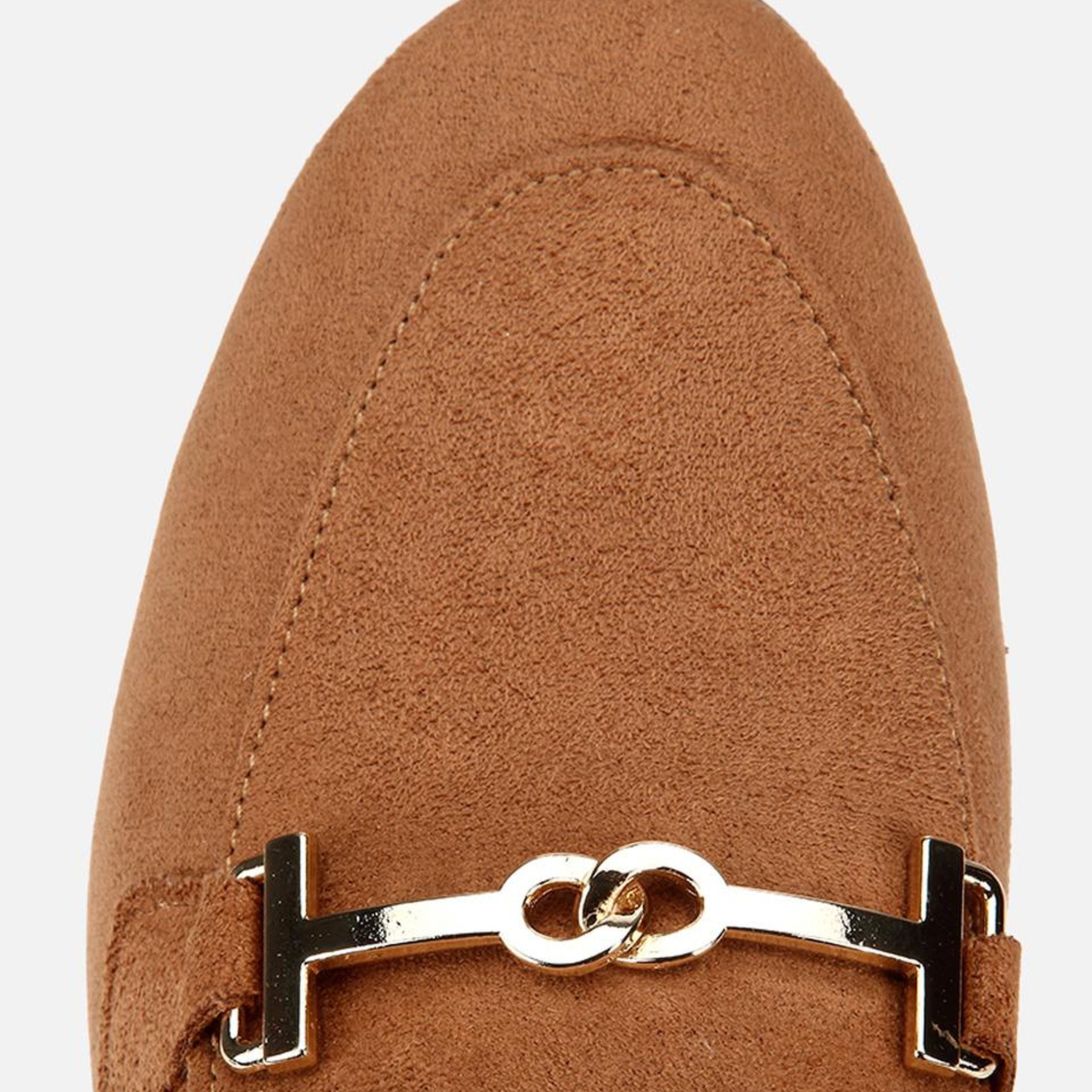 Kadın Taba Süet Toka Detaylı Günlük Loafer