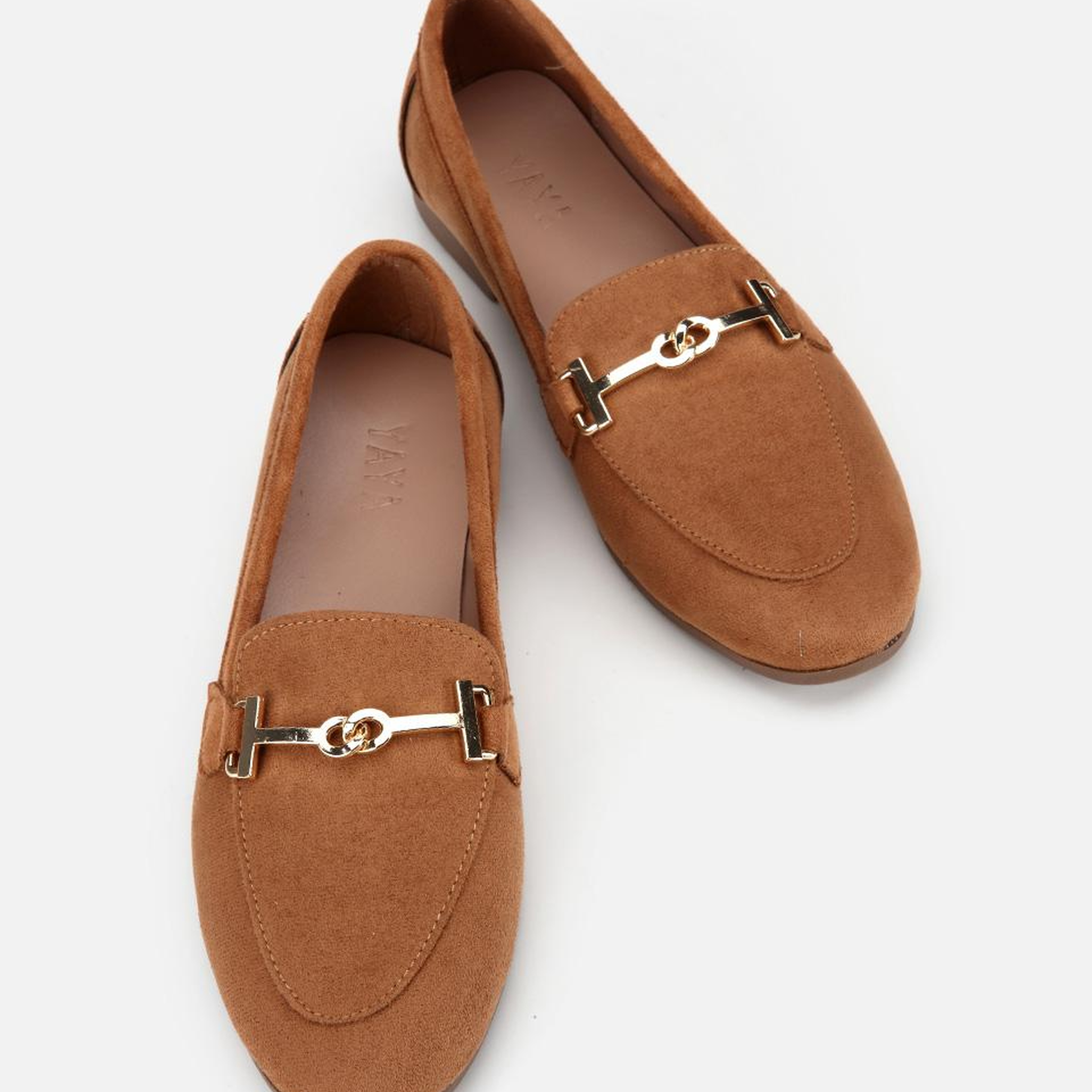 Kadın Taba Süet Toka Detaylı Günlük Loafer