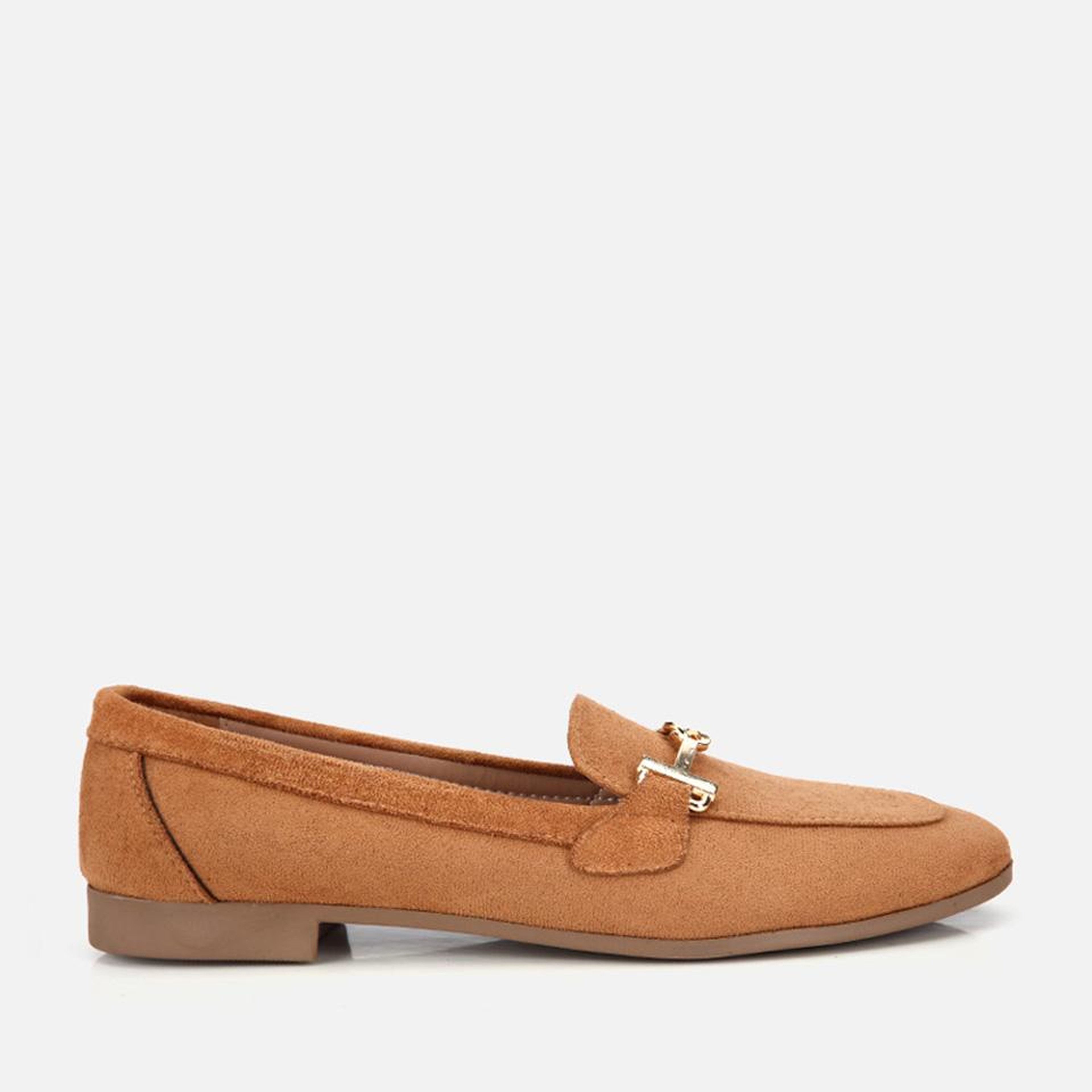 Kadın Taba Süet Toka Detaylı Günlük Loafer