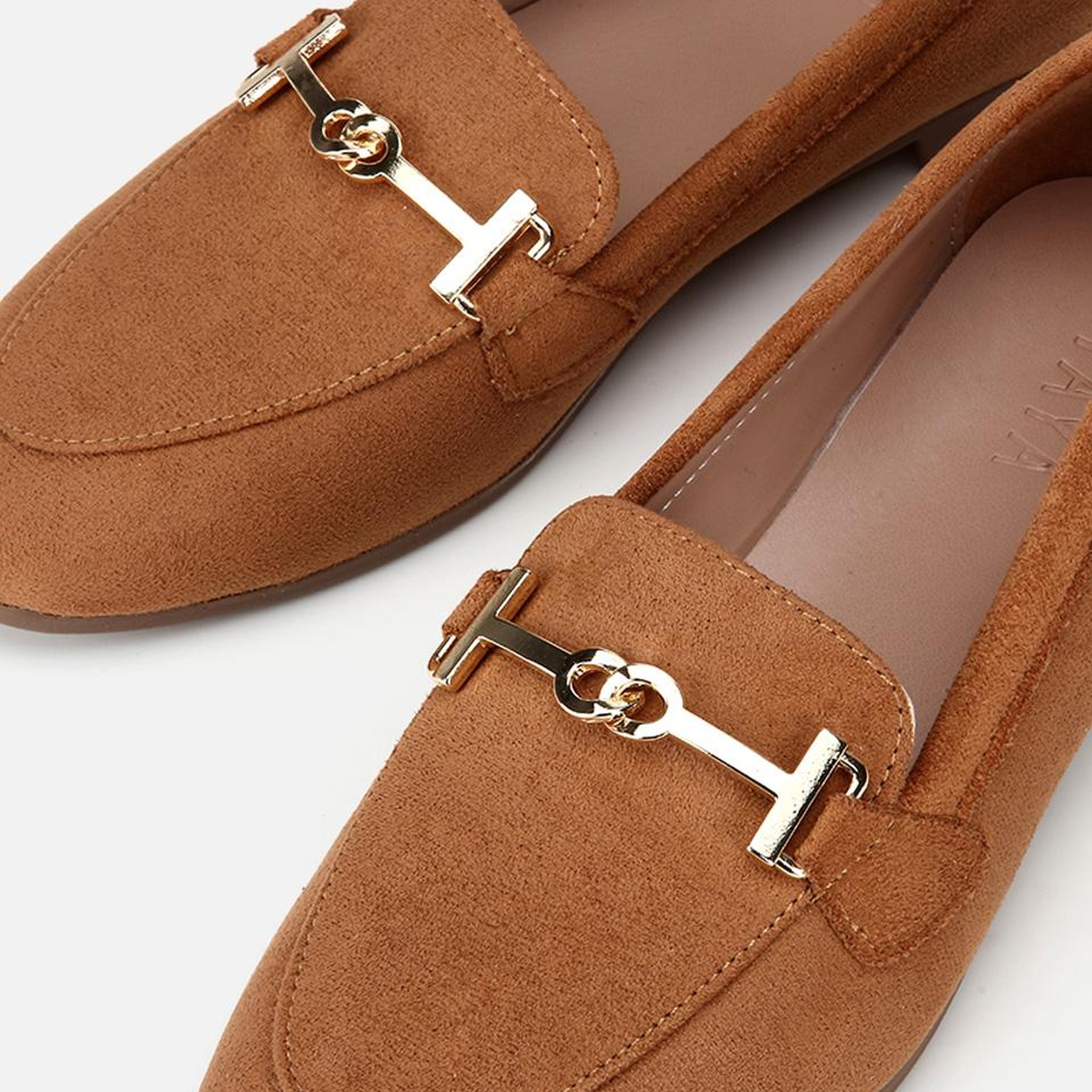 Kadın Taba Süet Toka Detaylı Günlük Loafer