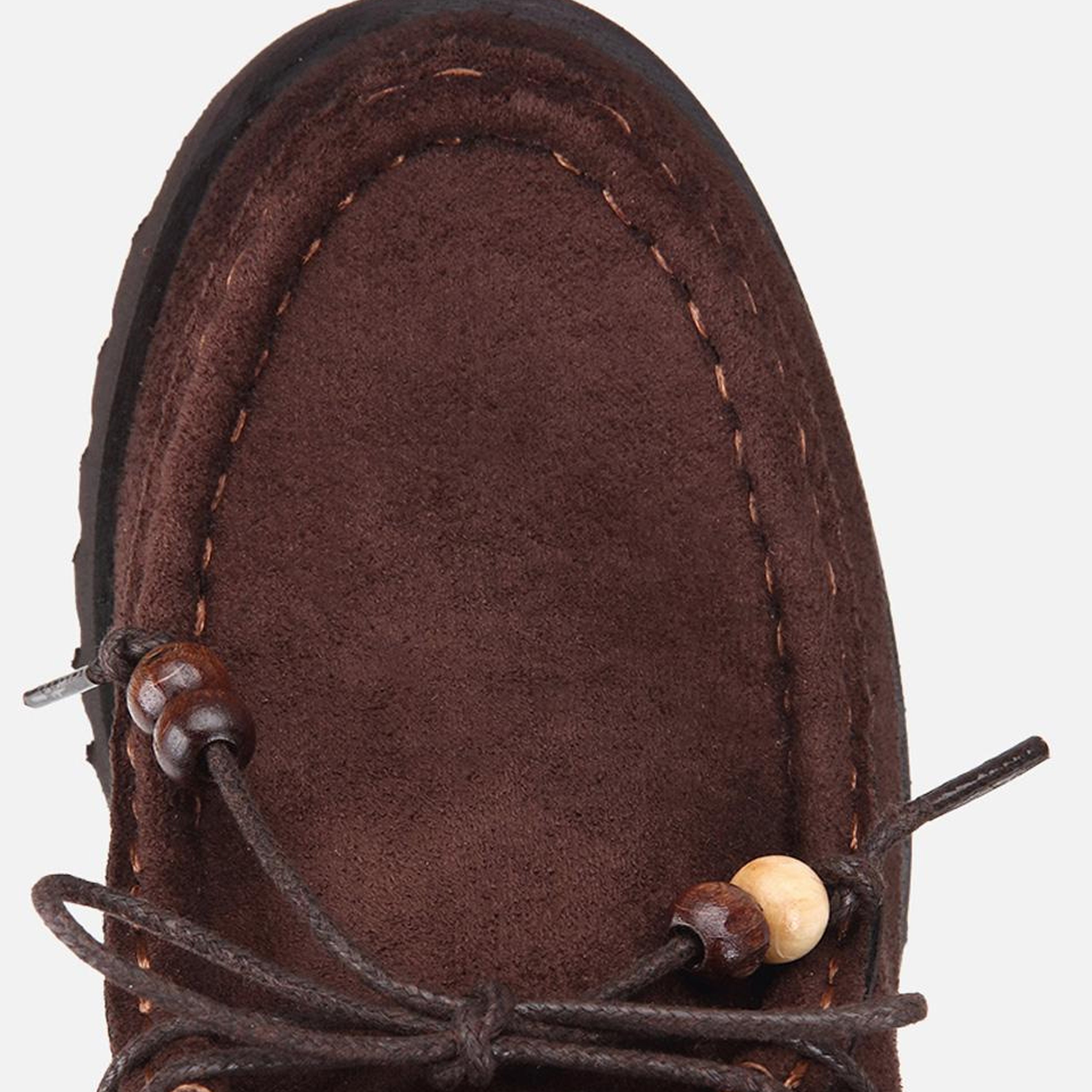 Kadın Kahverengi Süet Bağcıklı Kalın Tabanlı Loafer