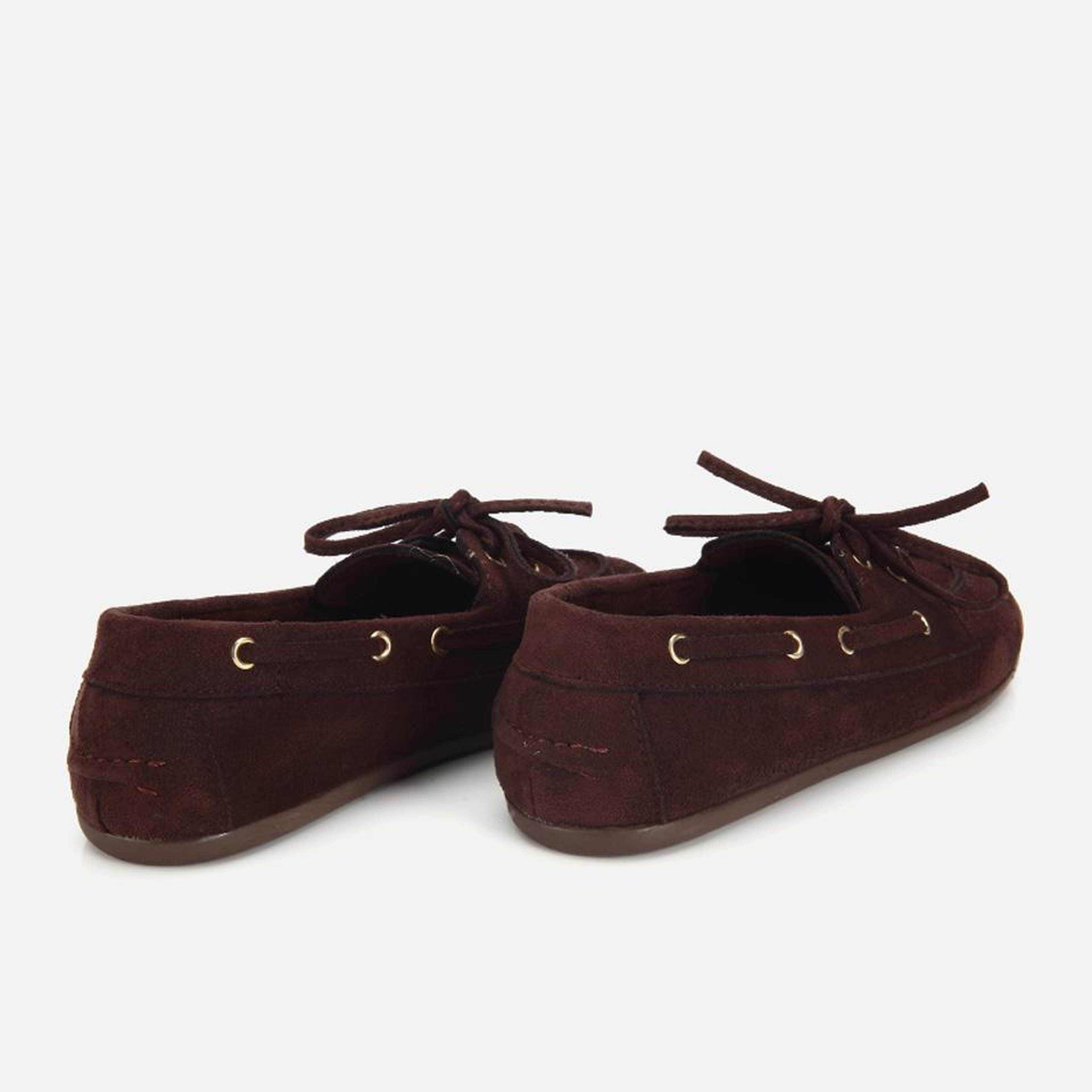 Kadın Kahverengi Süet Bağcık Detaylı Loafer