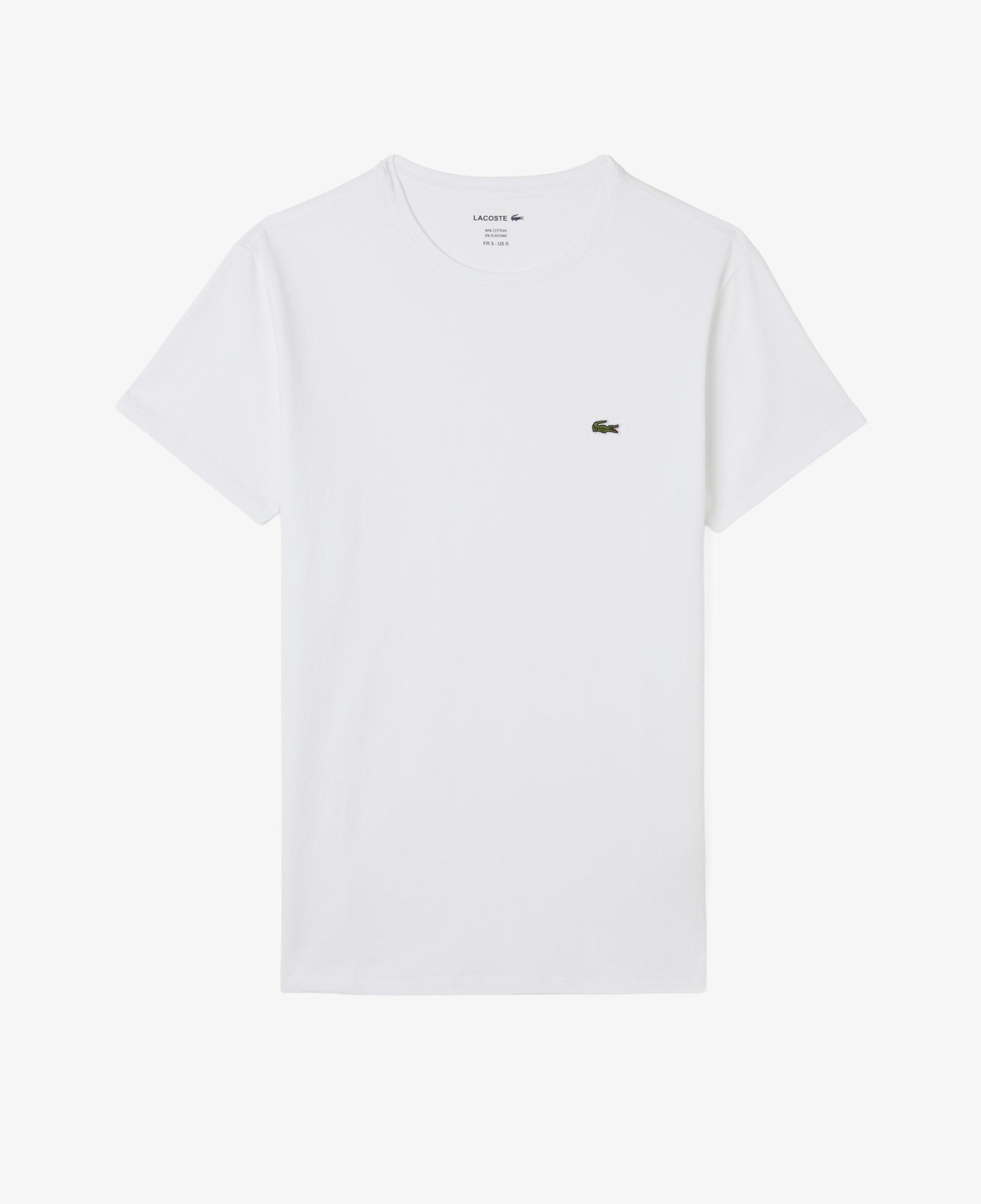 Erkek Slim Fit Bisiklet Yaka Beyaz T-Shirt