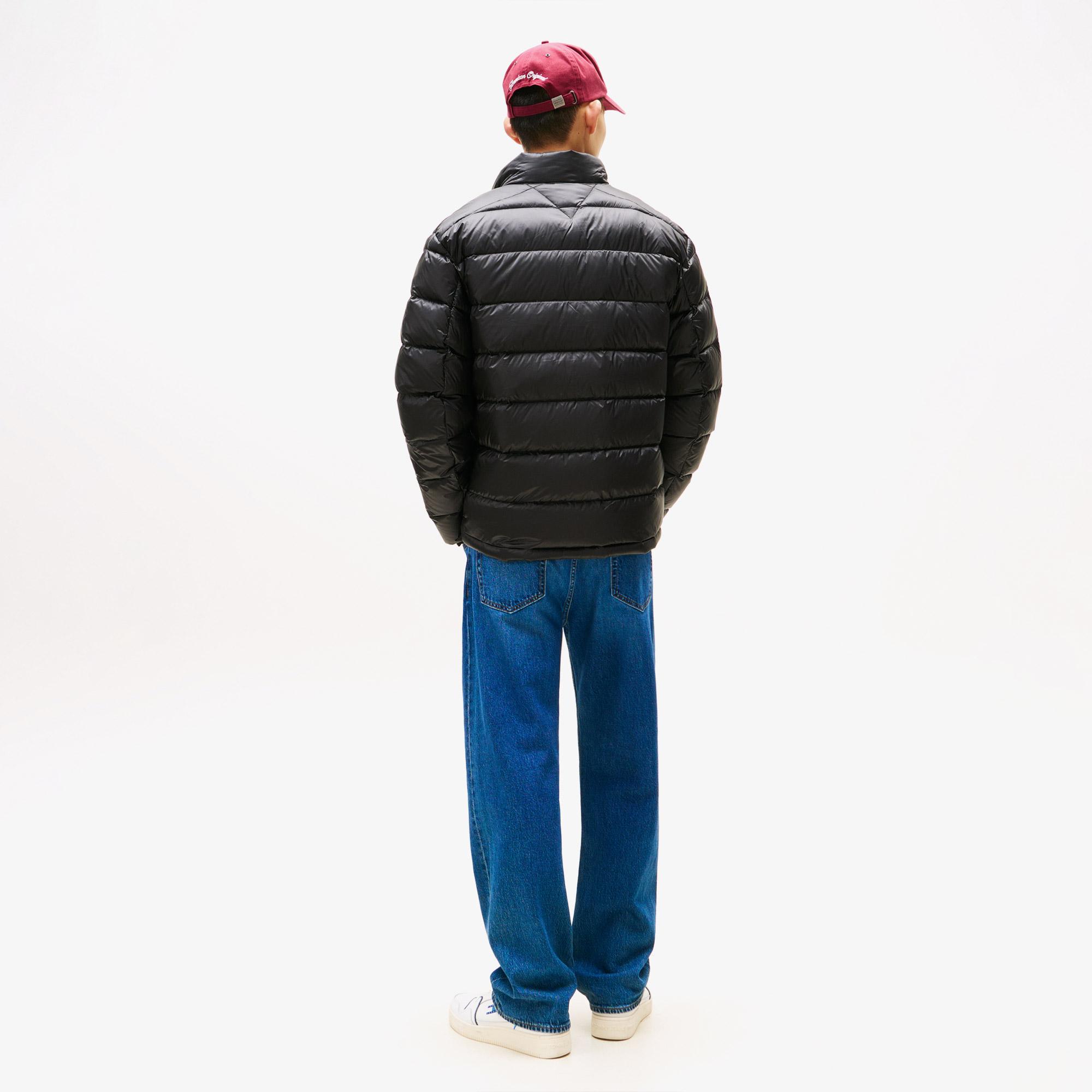 Tommy Jeans Light Down Erkek Puffer Siyah Mont