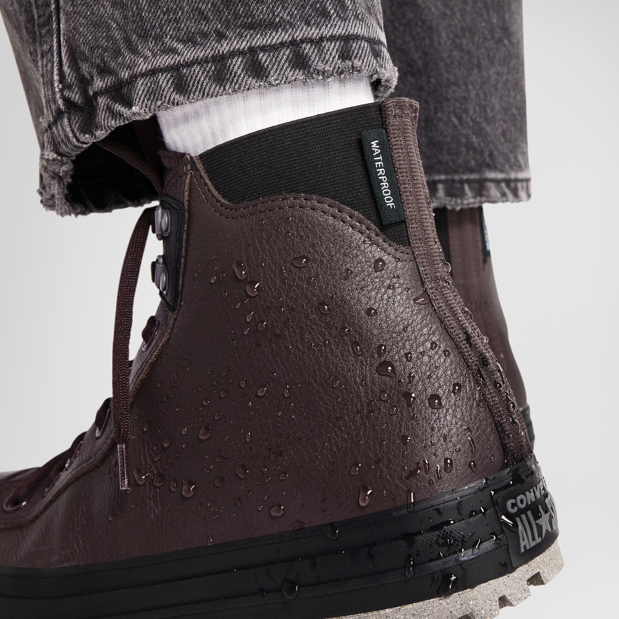 Converse Chuck Taylor All Star City Trek Unisex Kahverengi Deri Su Geçirmez Bot