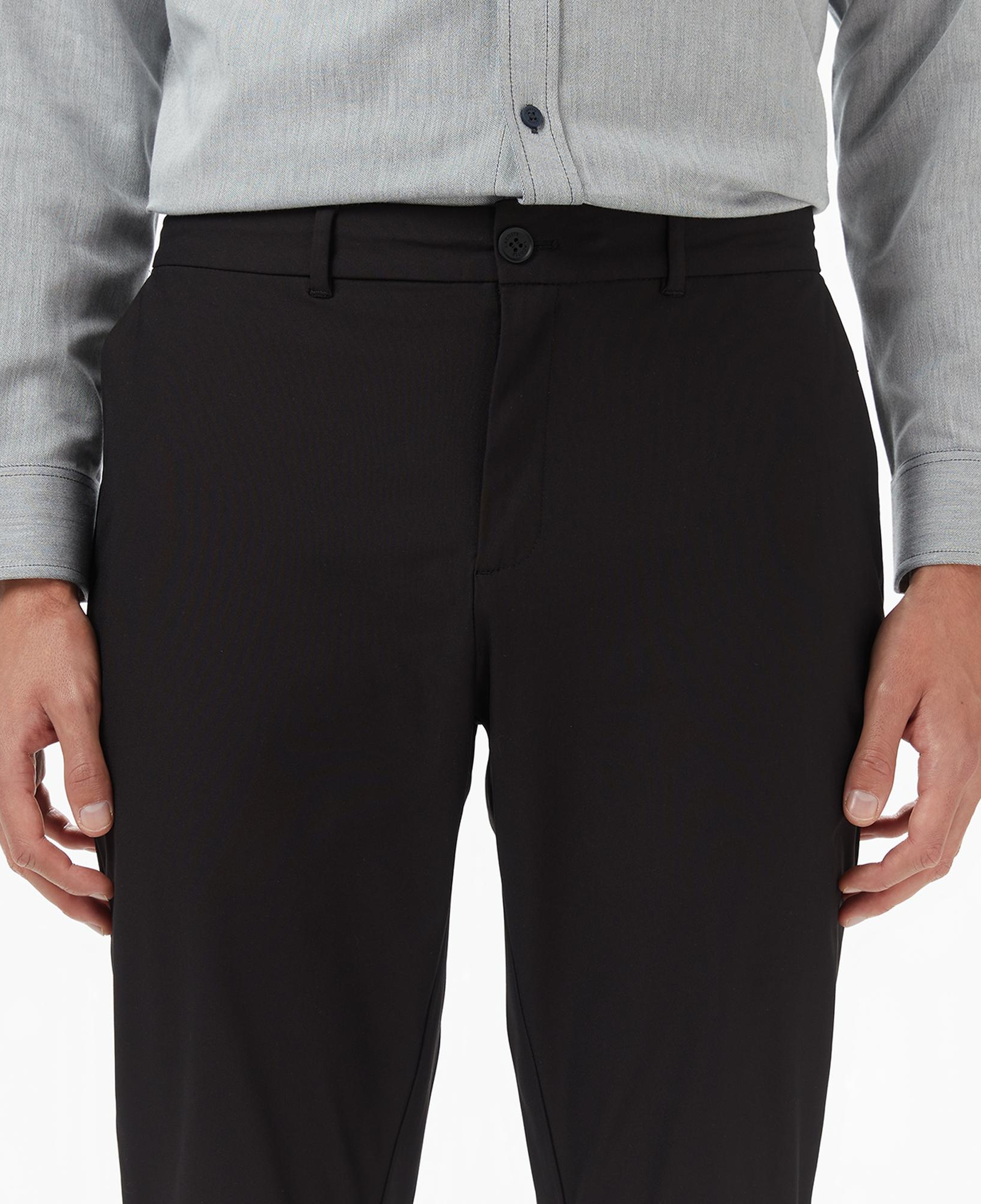 Erkek Slim Fit Siyah Pantolon