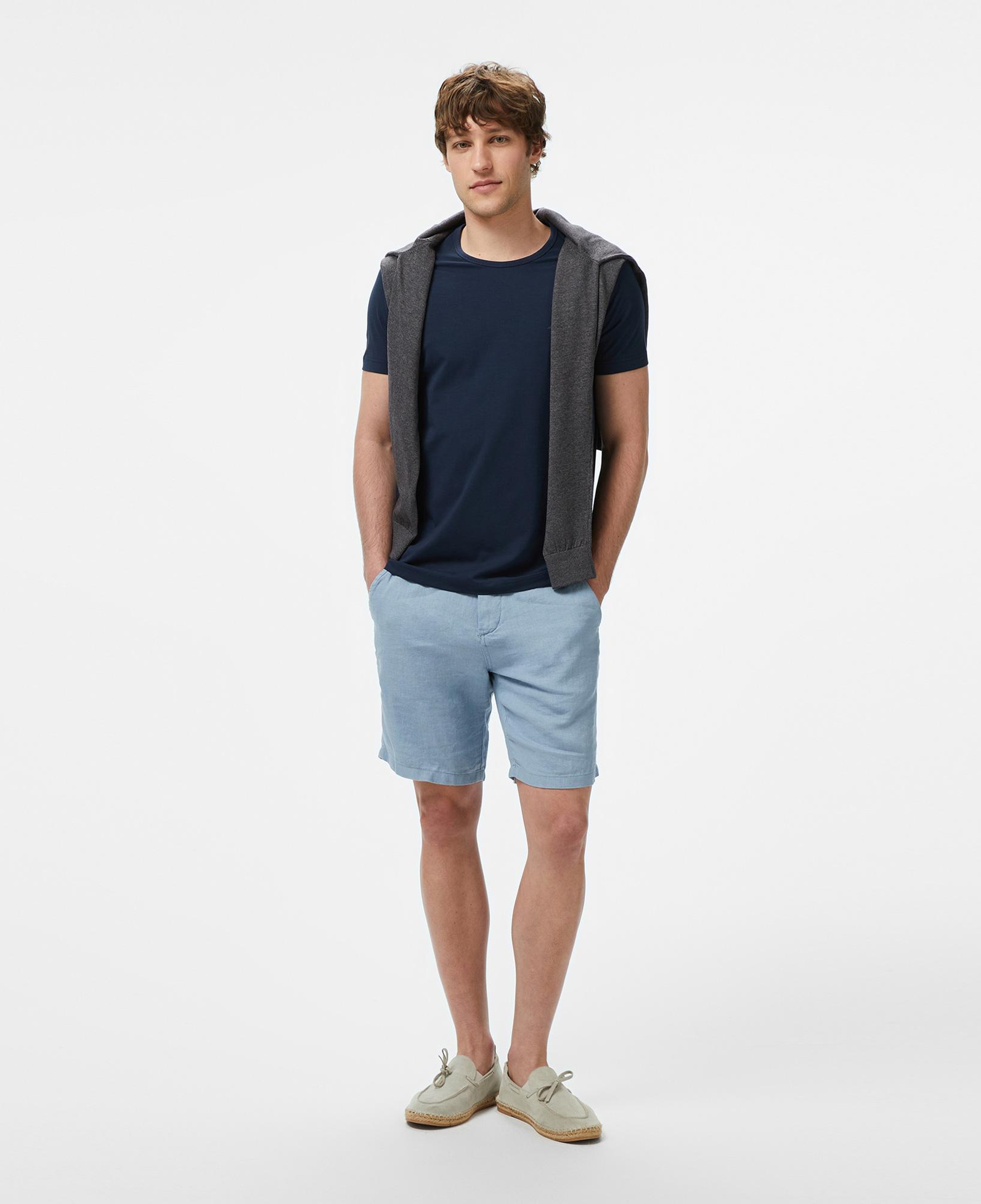 Nautara Erkek Lacivert Regular Fit T-Shirt