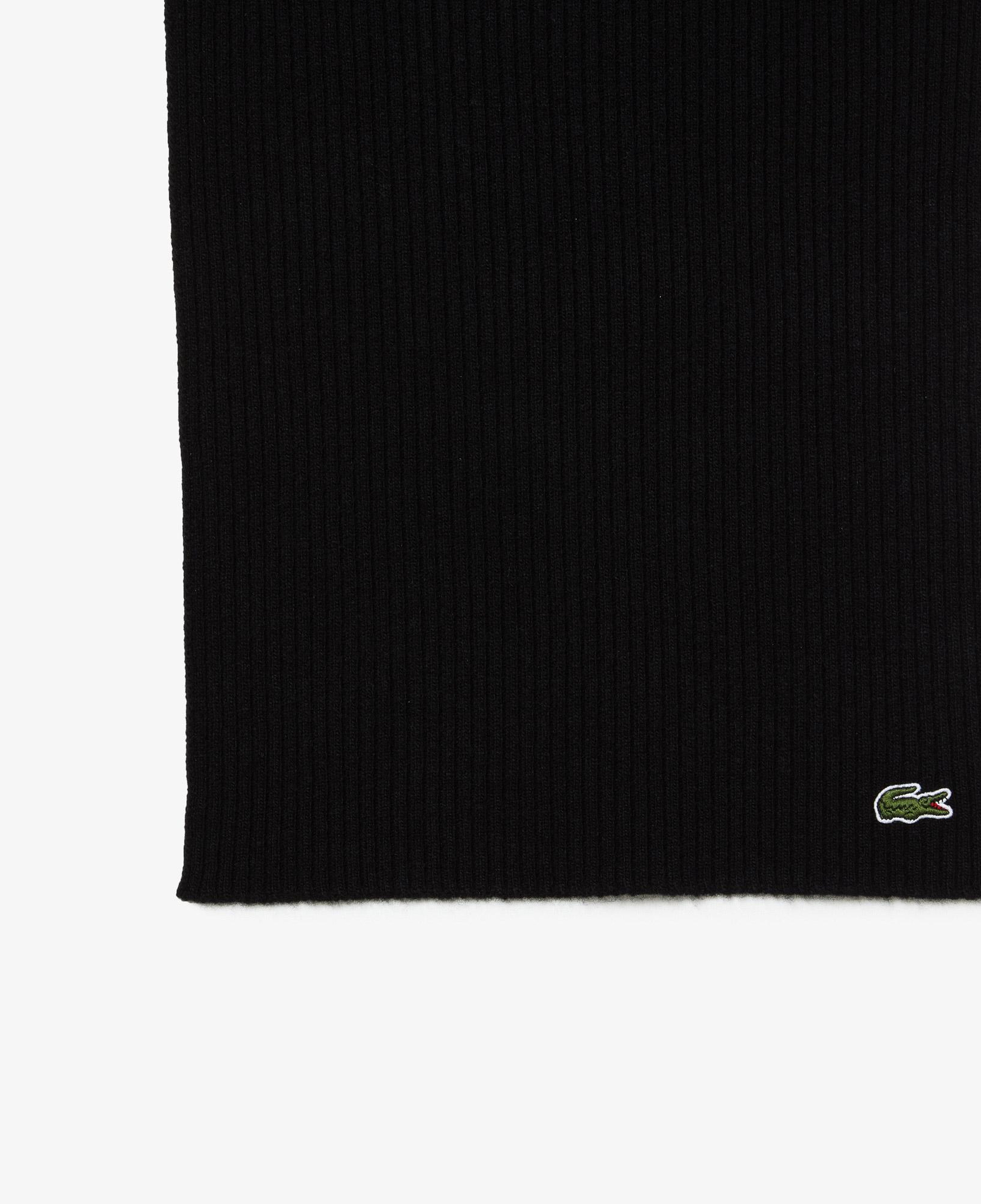 Unisex Yün Siyah Atkı