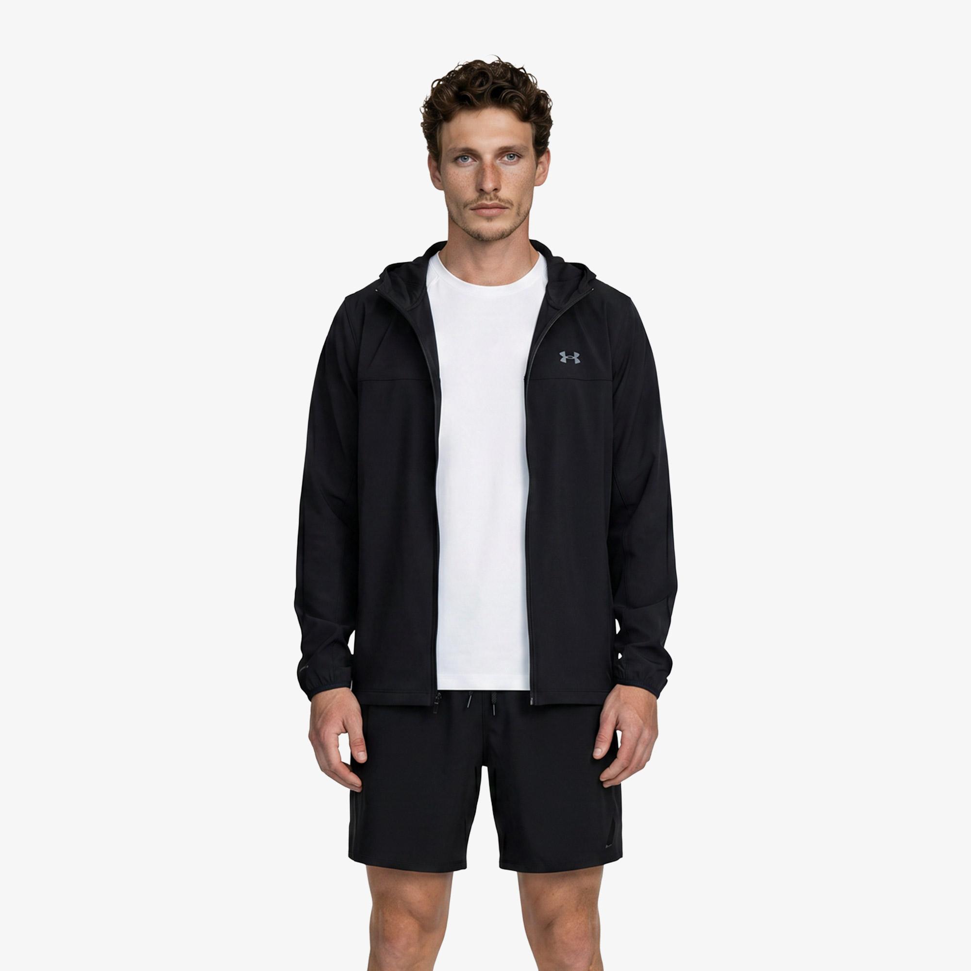 Under Armour Velociti Pro Storm Erkek Siyah Koşu Ceket