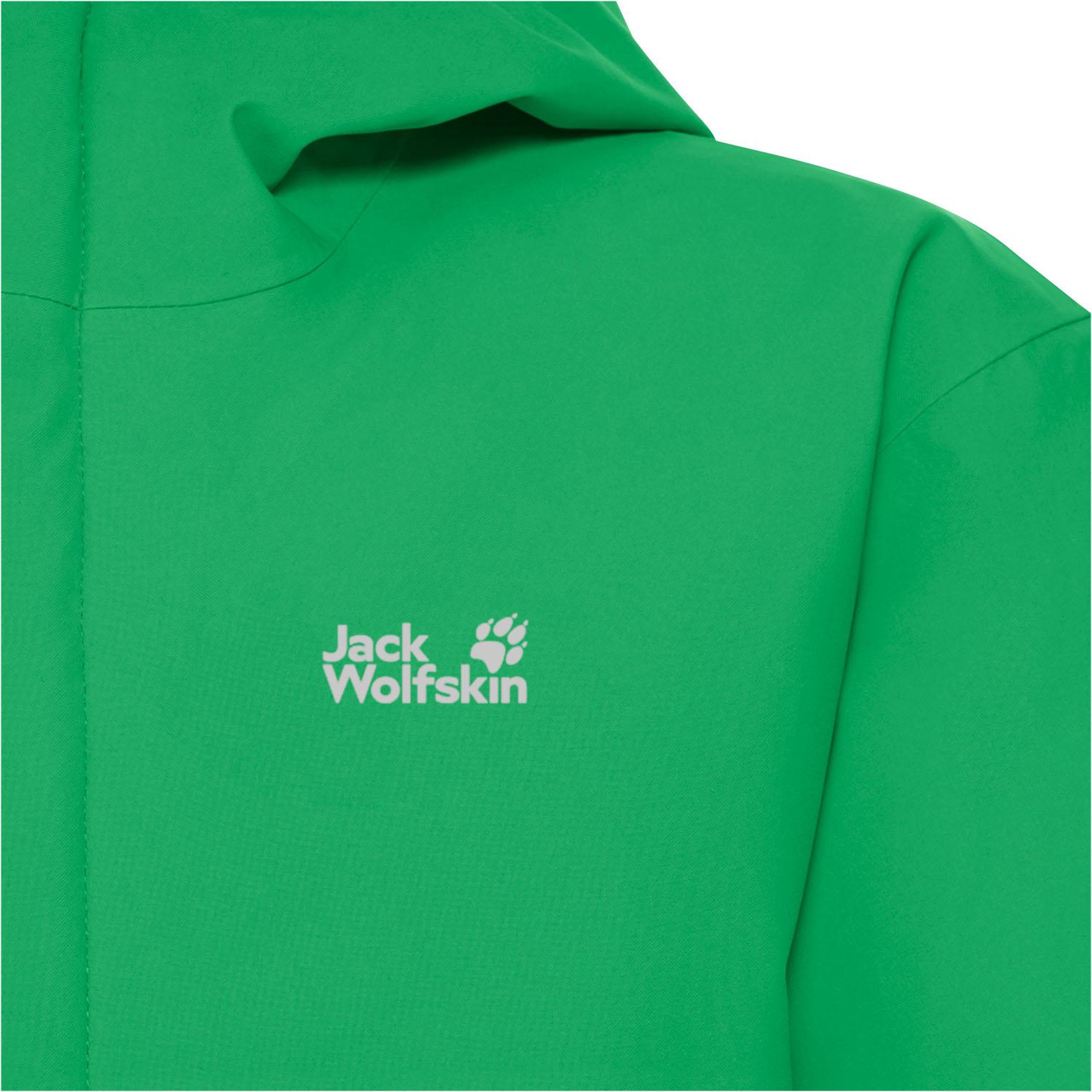 Jack Wolfskin Flowline Ski Unisex Çocuk Yeşil Outdoor Ceketi