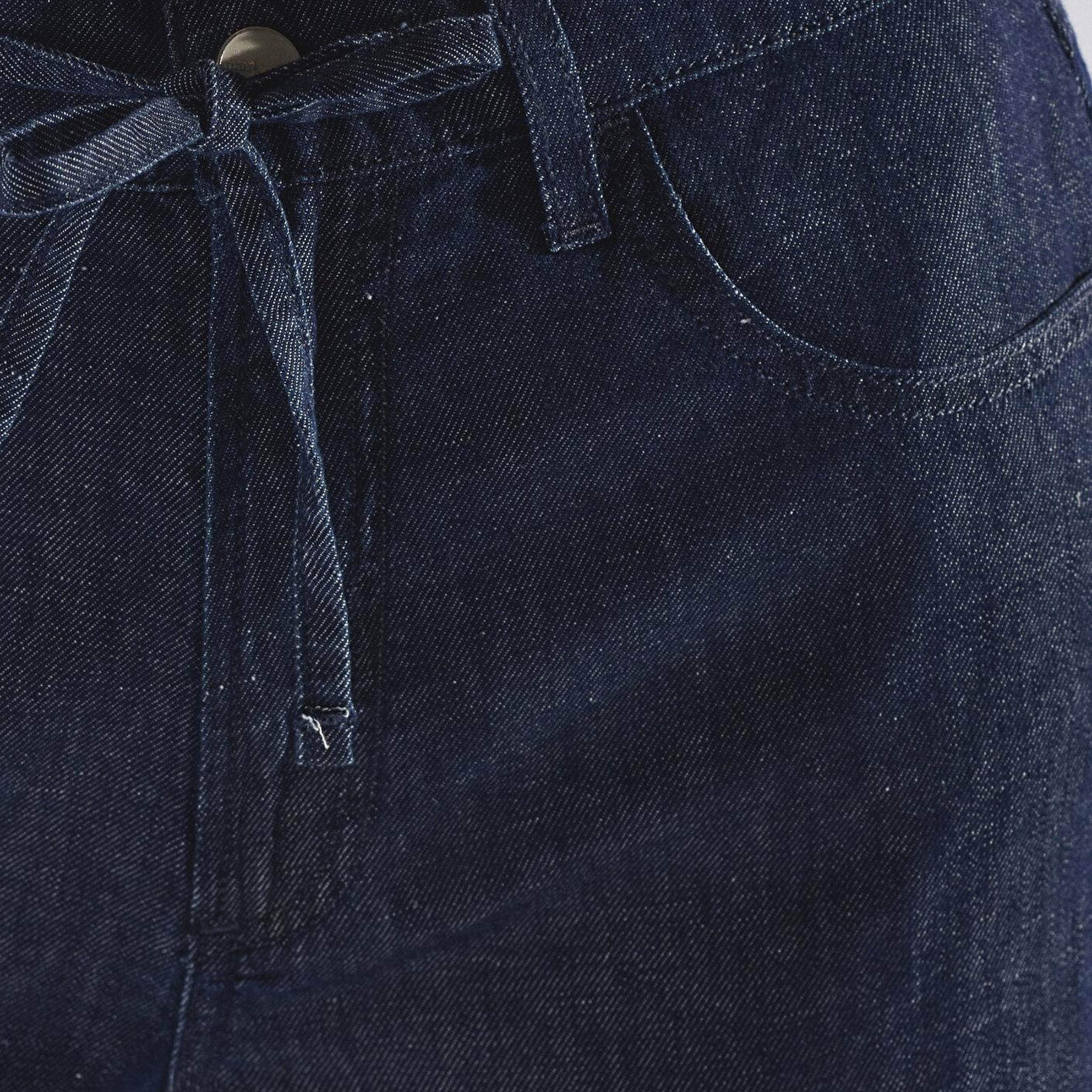 Mavi LEILA SHORT Mavi Edition Keten Karışımlı Rinse Jean Şort 1421136-A4228