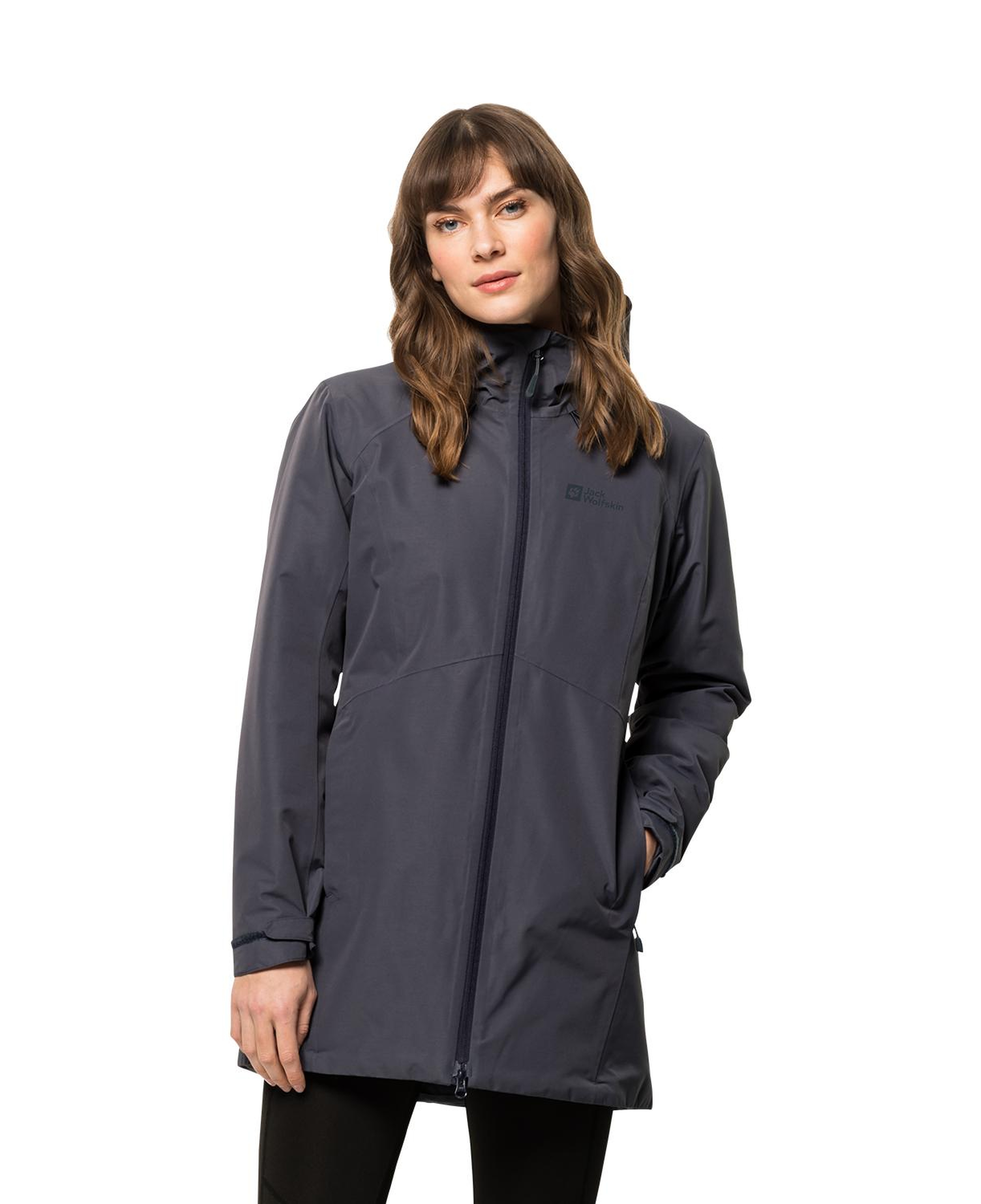 Jack Wolfskin Heidelstein Ins Kadın Mavi Outdoor Ceketi