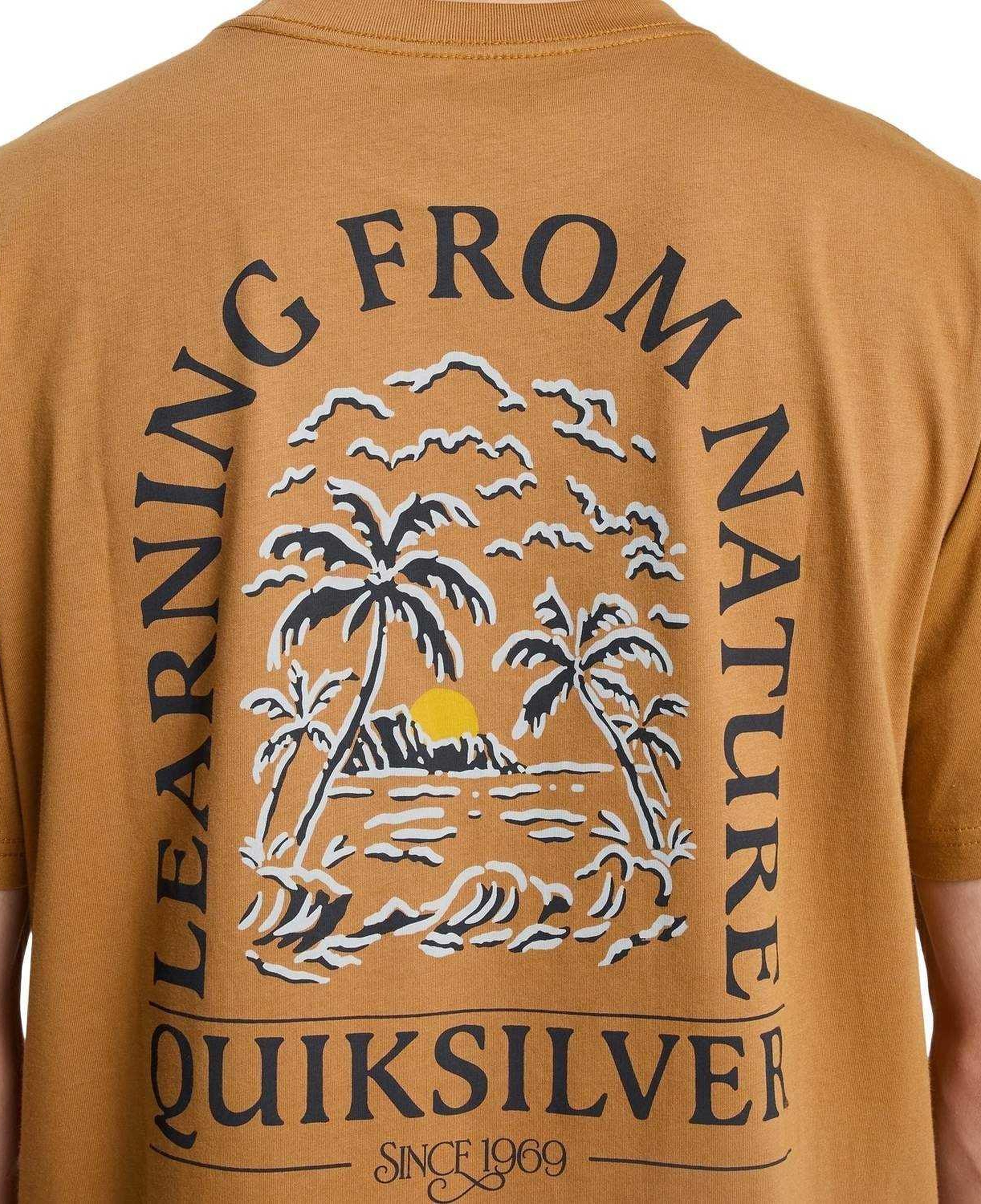 Quiksilver Evo Learning Fr Erkek Kahverengi Tişört