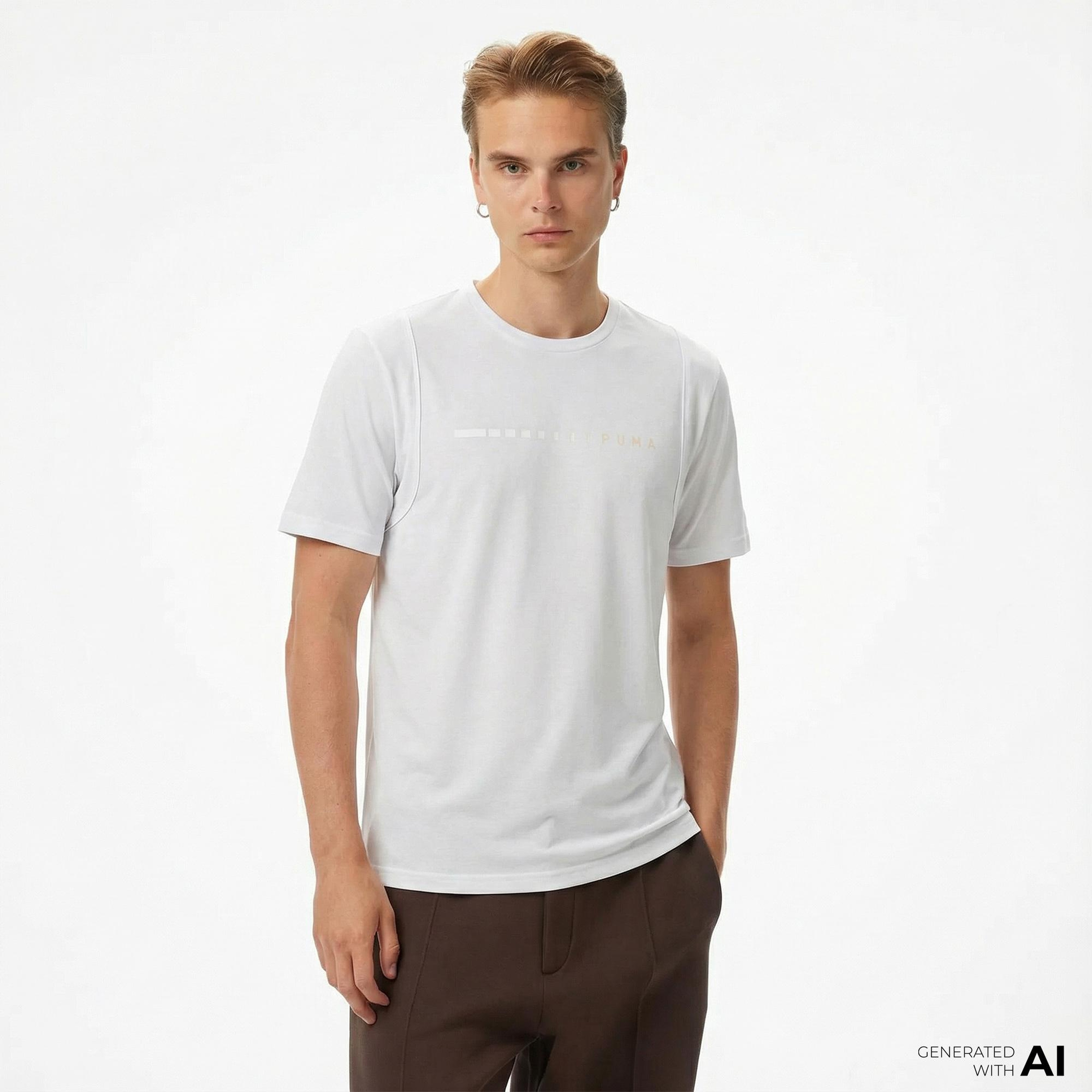 Puma Concept Unisex Gri T-Shirt