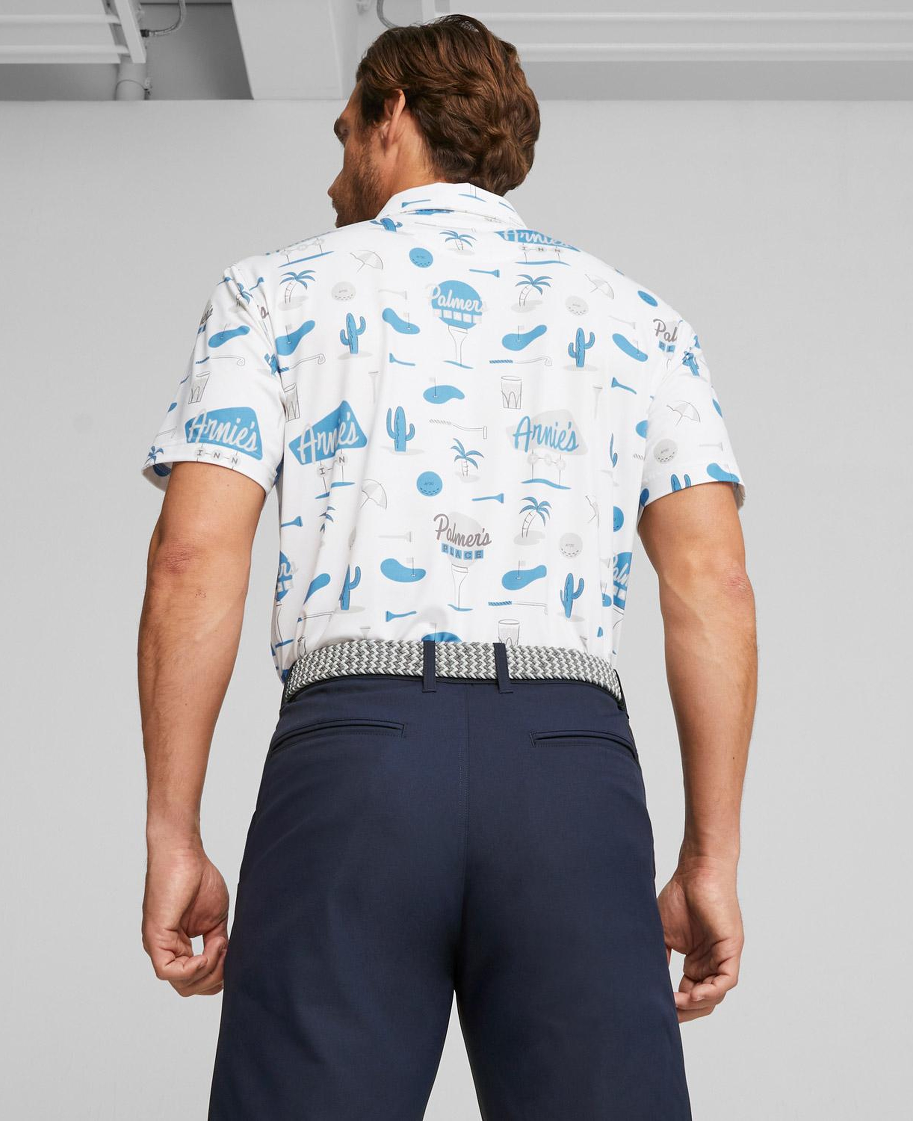 Puma Arnold Palmer's Place Erkek Beyaz Golf Polo T-Shirt