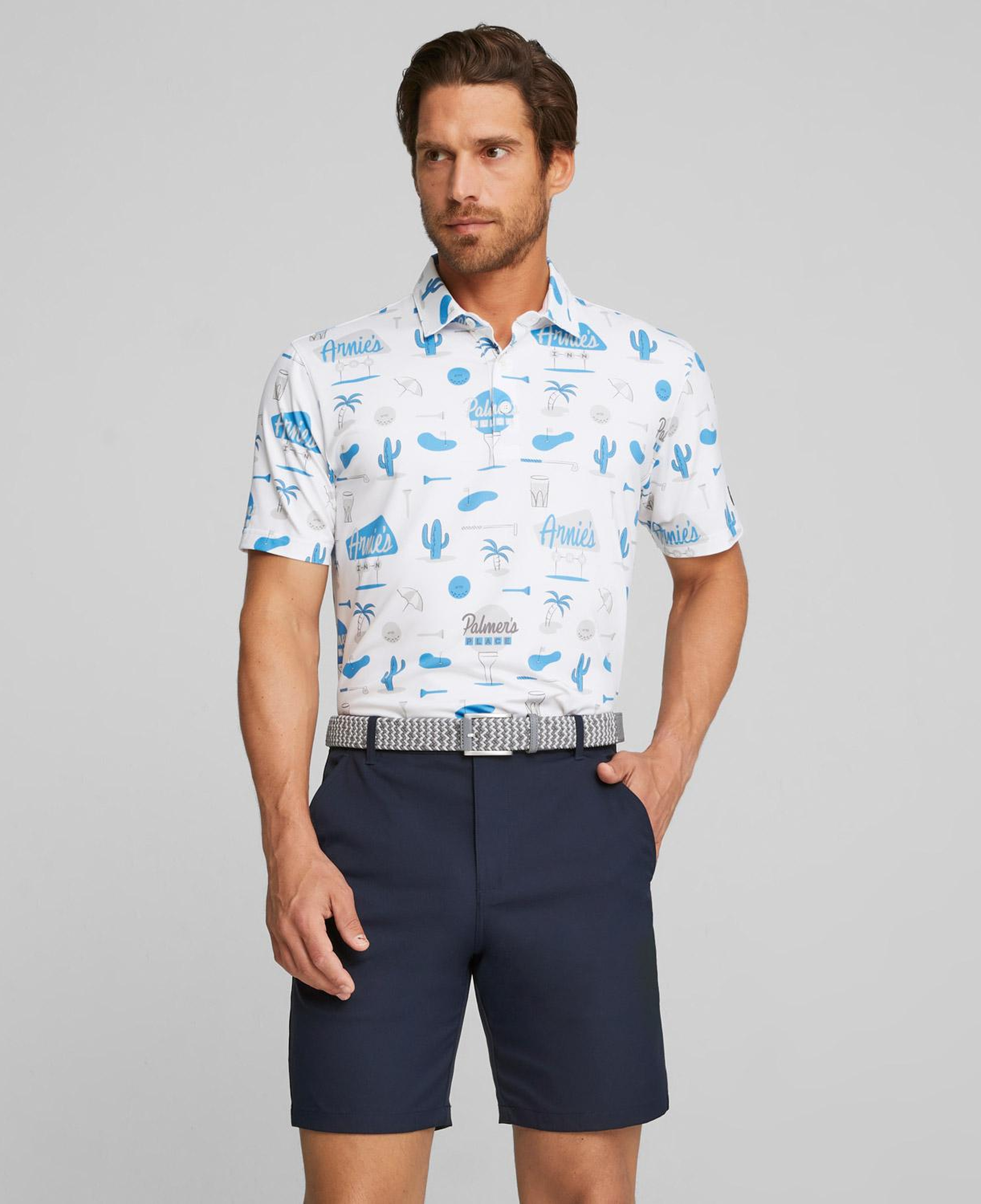 Puma Arnold Palmer's Place Erkek Beyaz Golf Polo T-Shirt