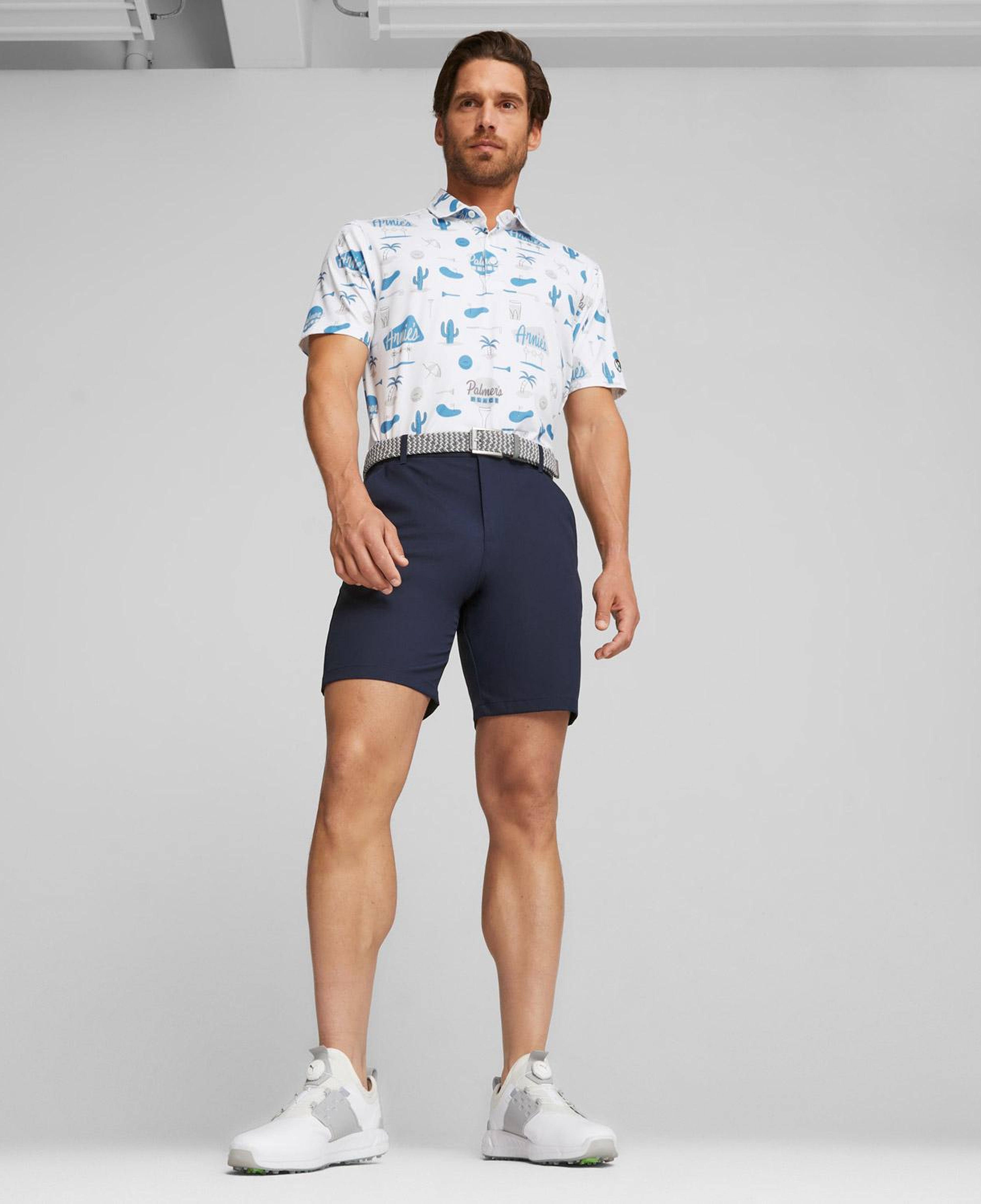 Puma Arnold Palmer's Place Erkek Beyaz Golf Polo T-Shirt