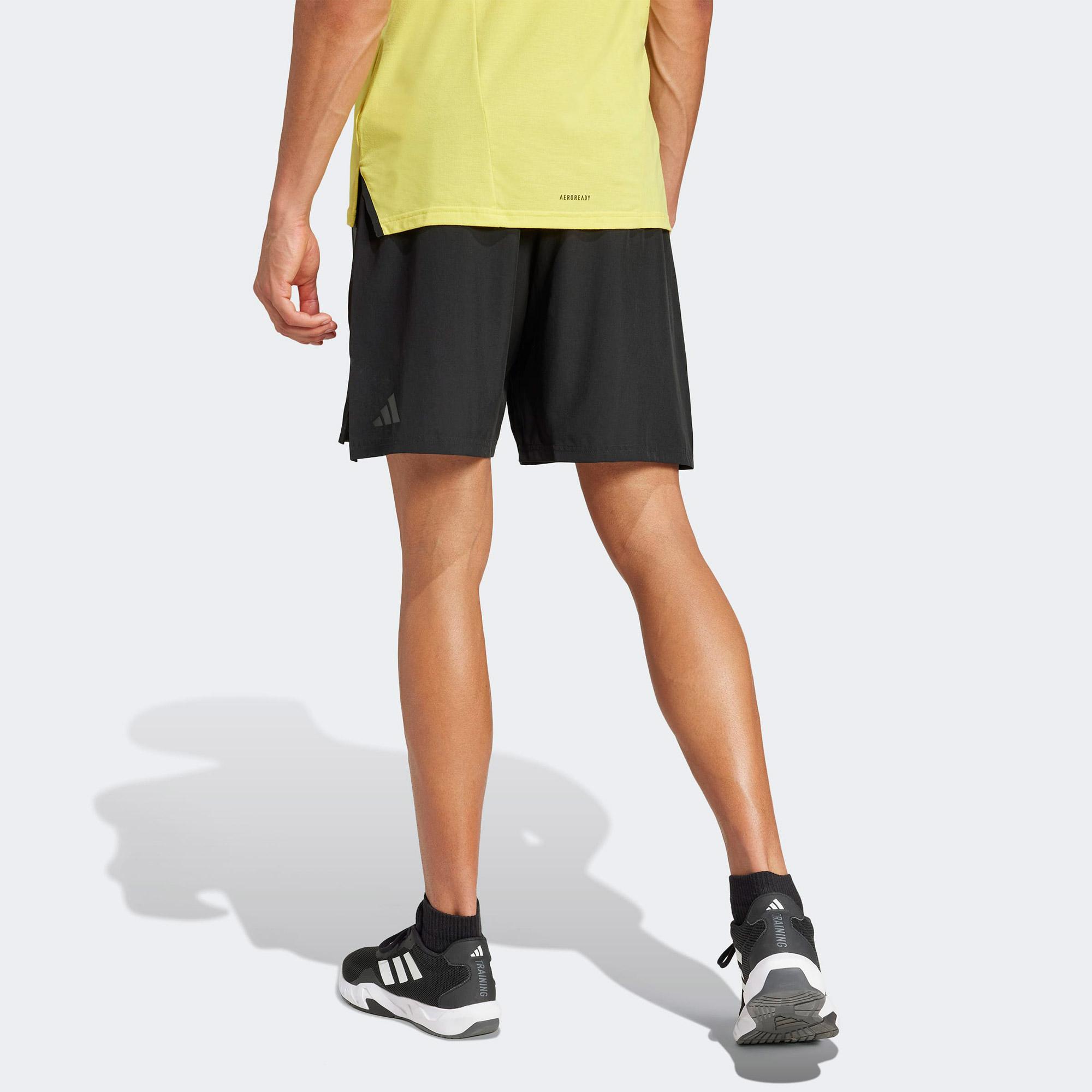adidas Designed For Training 3 Stripes Erkek Siyah Antrenman Şortu