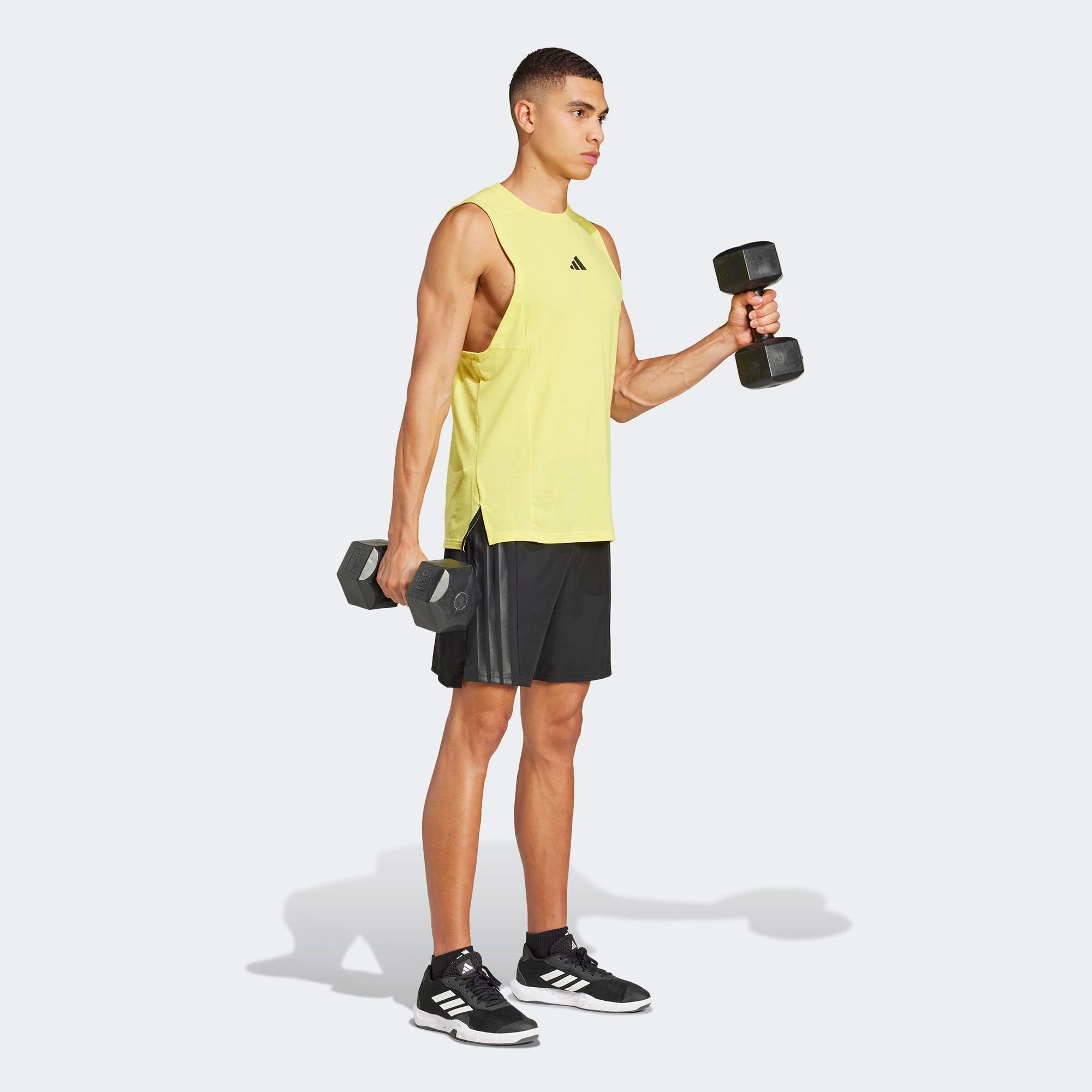 adidas Designed For Training 3 Stripes Erkek Siyah Antrenman Şortu