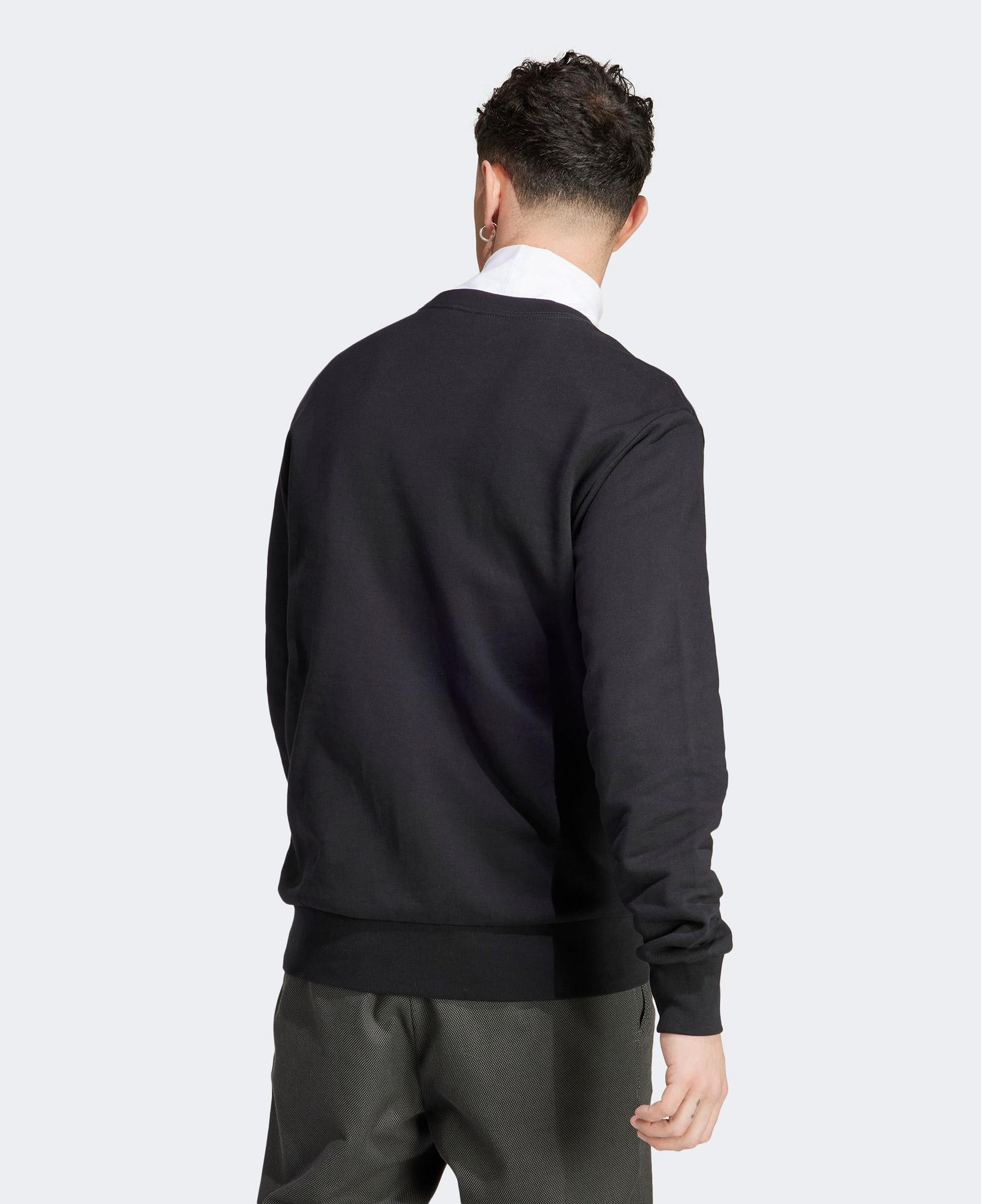 adidas Essentials Embroidered Small Logo Erkek Siyah Günlük Sweatshirt