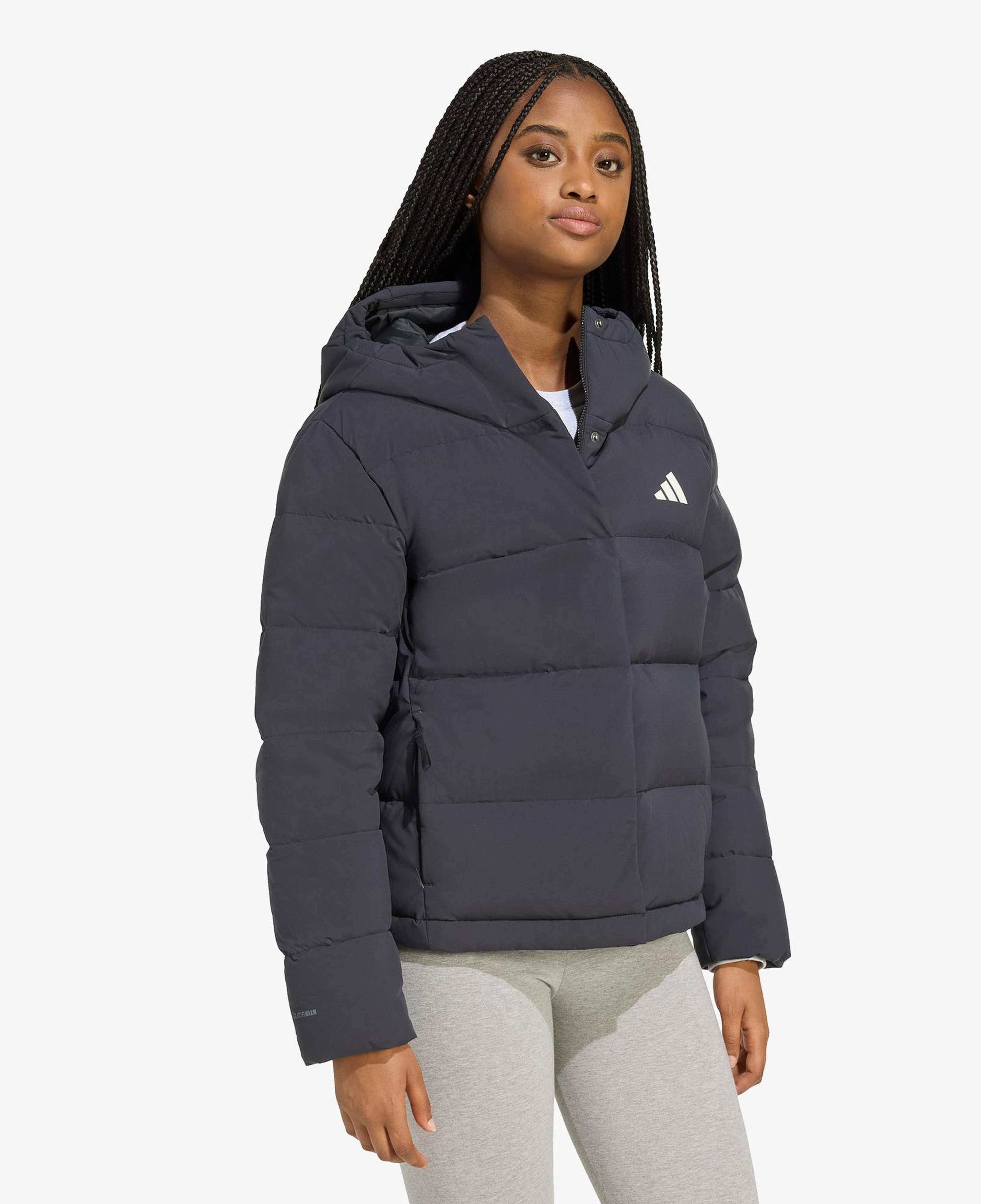 adidas Helionic Climawarm Dolgulu Kapüşonlu Kadın Siyah Outdoor Montu