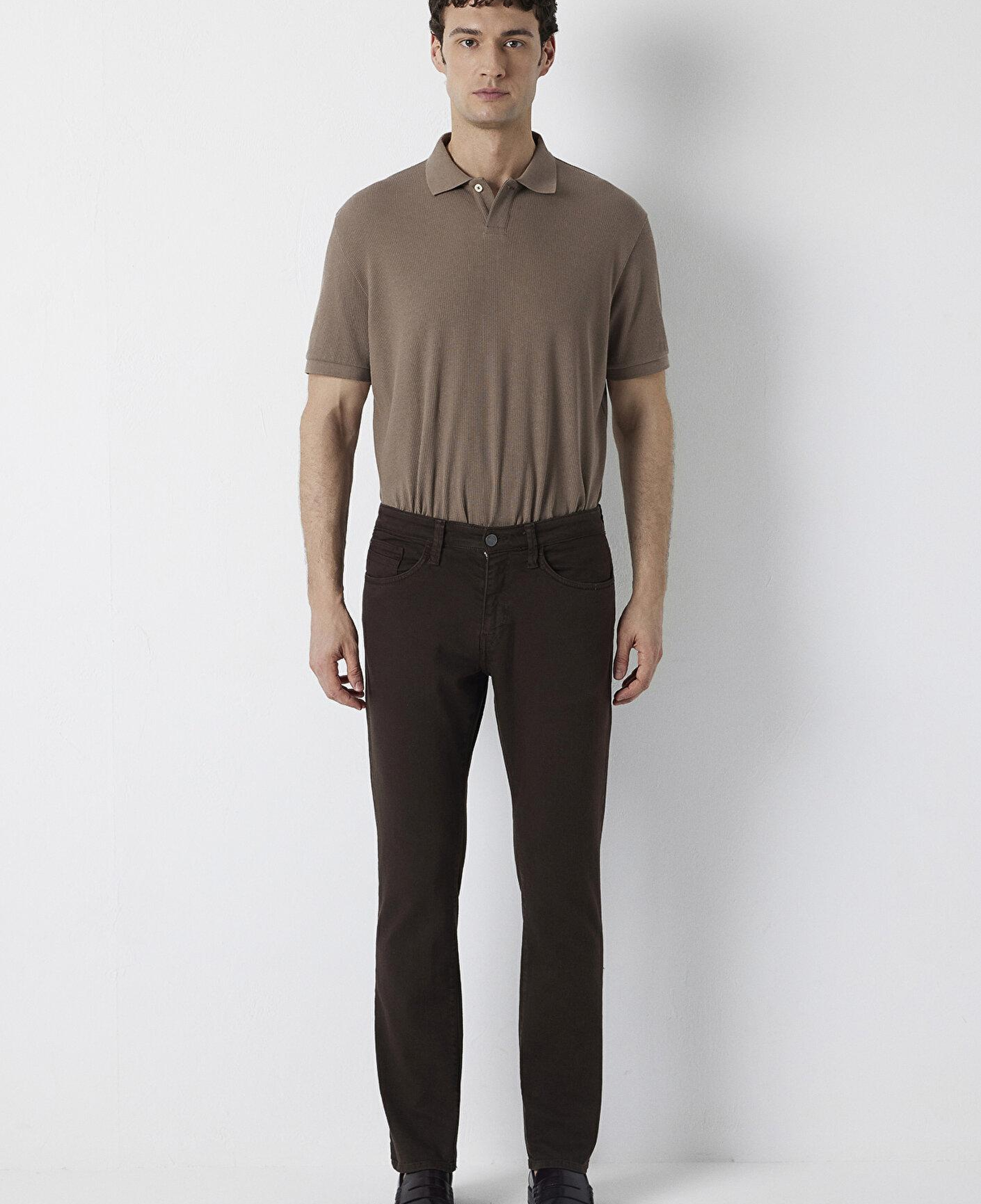 Mavi Marcus Kahverengi Gabardin Pantolon 00351A4173