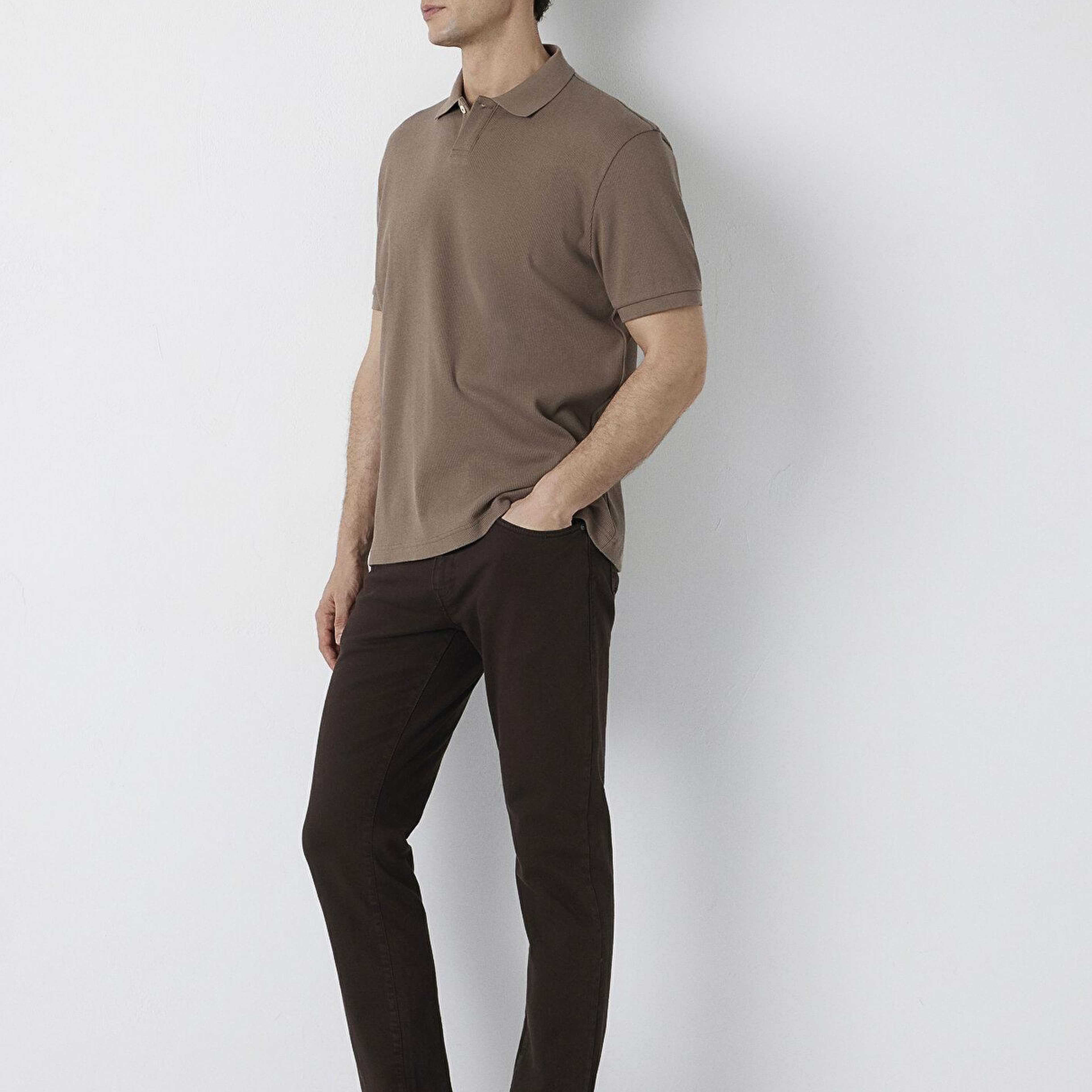 Mavi Marcus Kahverengi Gabardin Pantolon 00351A4173