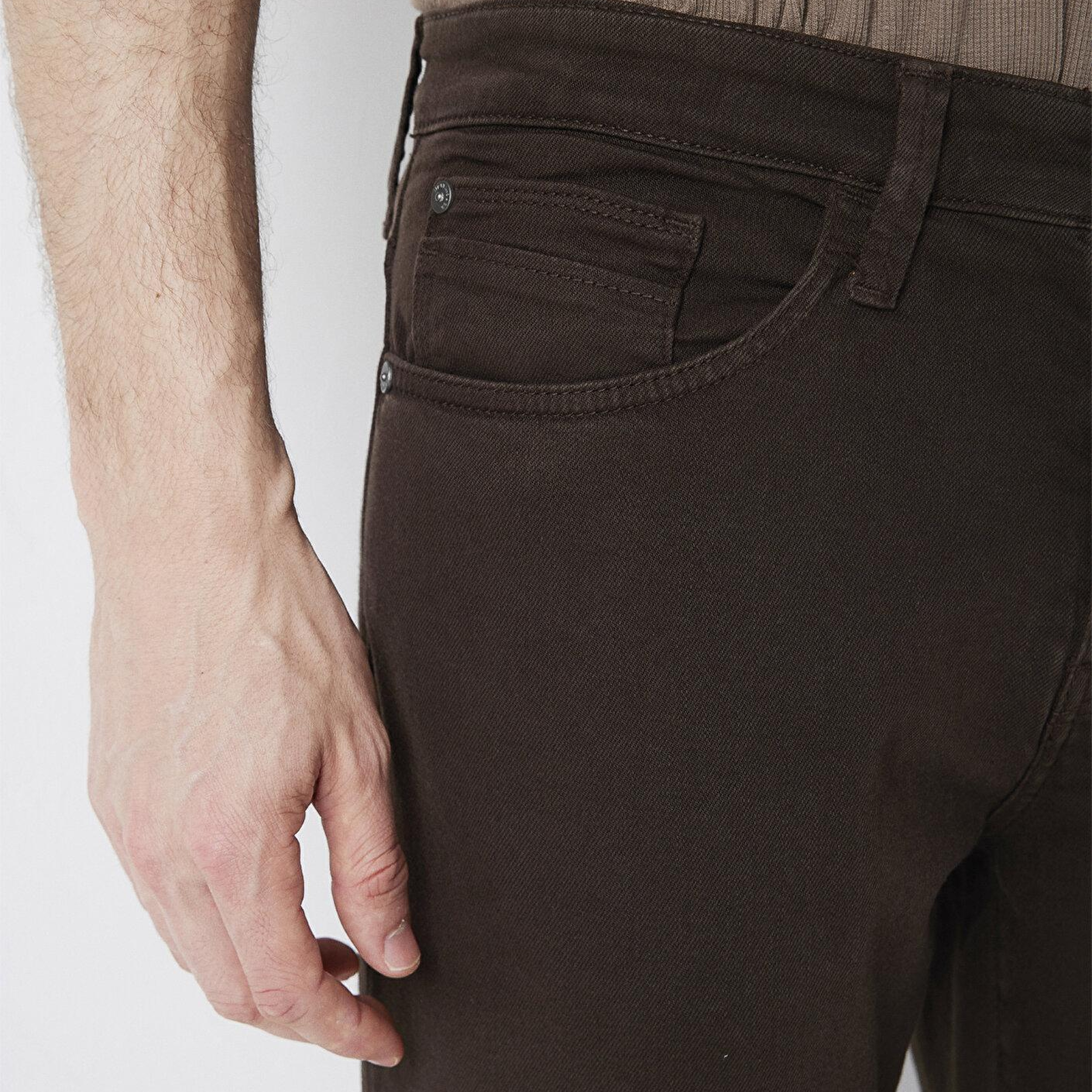 Mavi Marcus Kahverengi Gabardin Pantolon 00351A4173