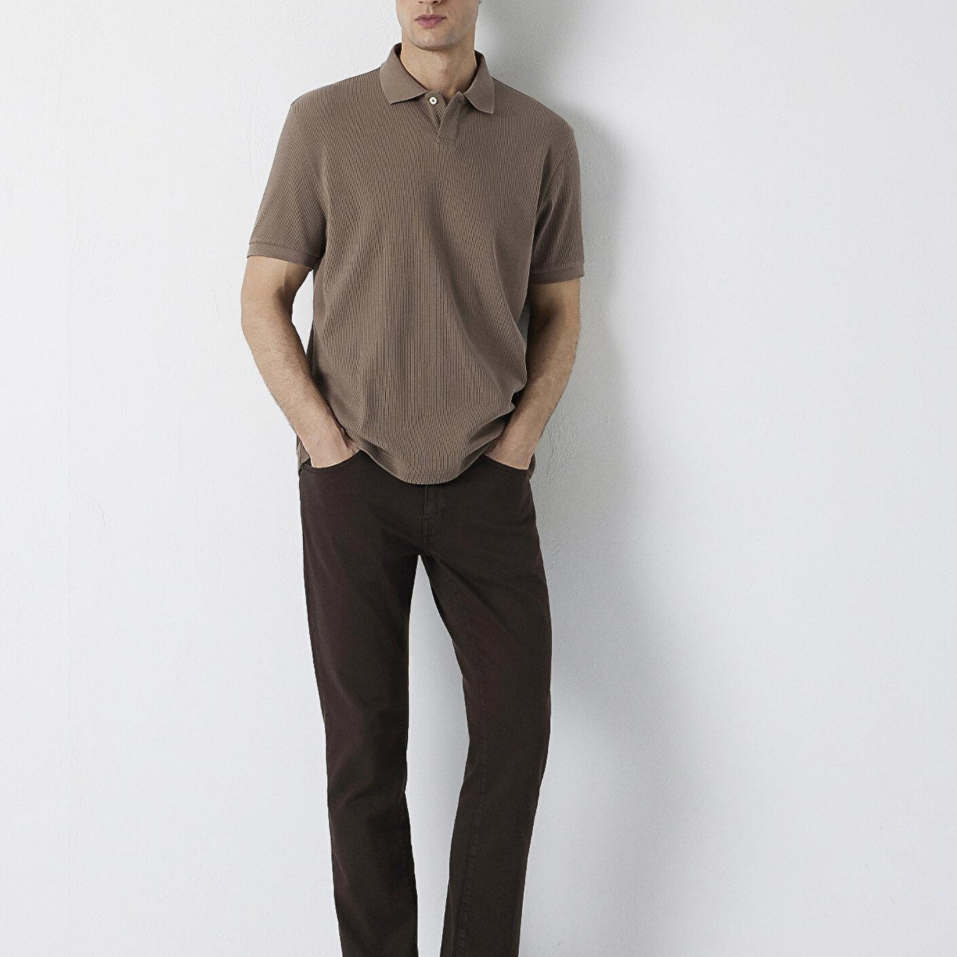 Mavi Marcus Kahverengi Gabardin Pantolon 00351A4173