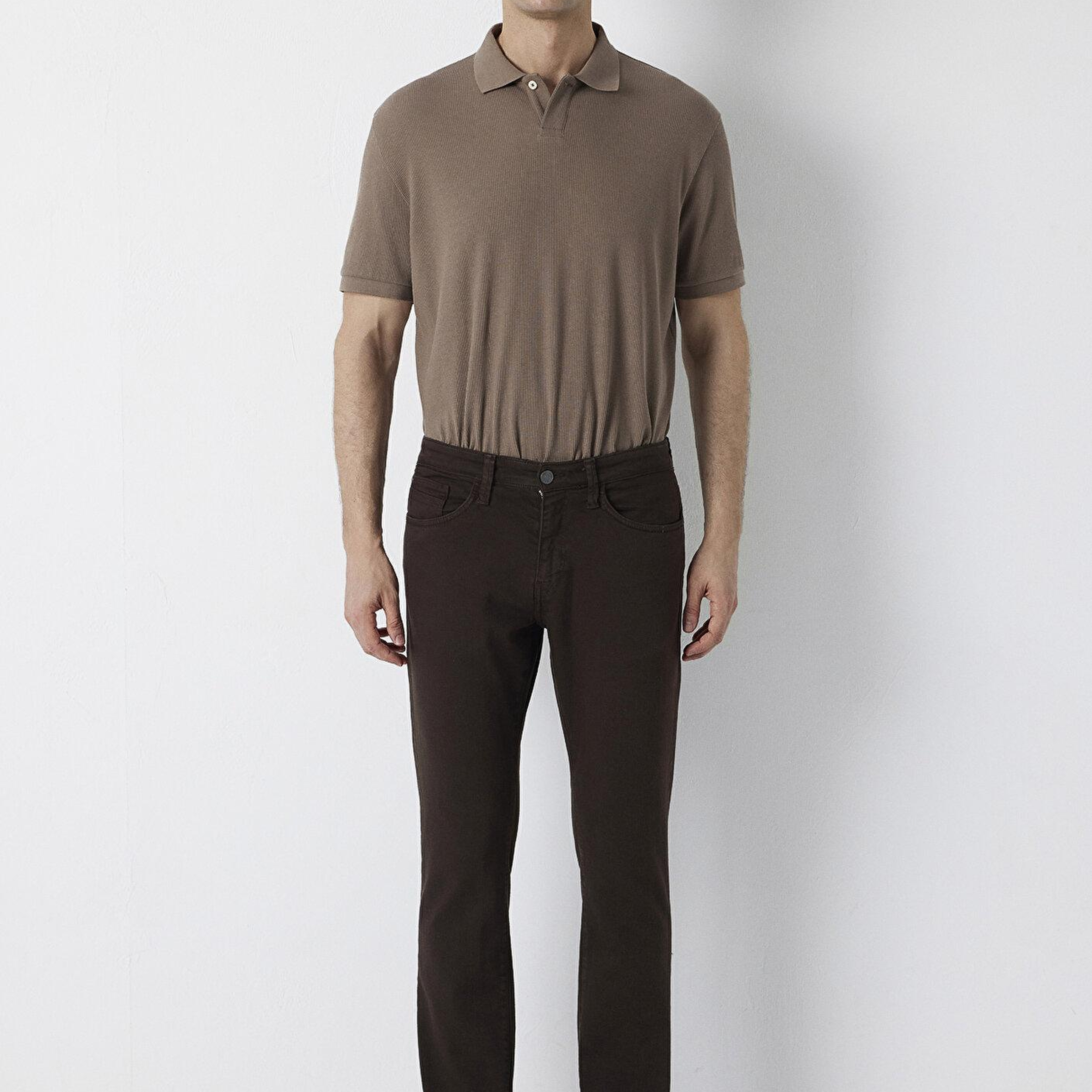 Mavi Marcus Kahverengi Gabardin Pantolon 00351A4173