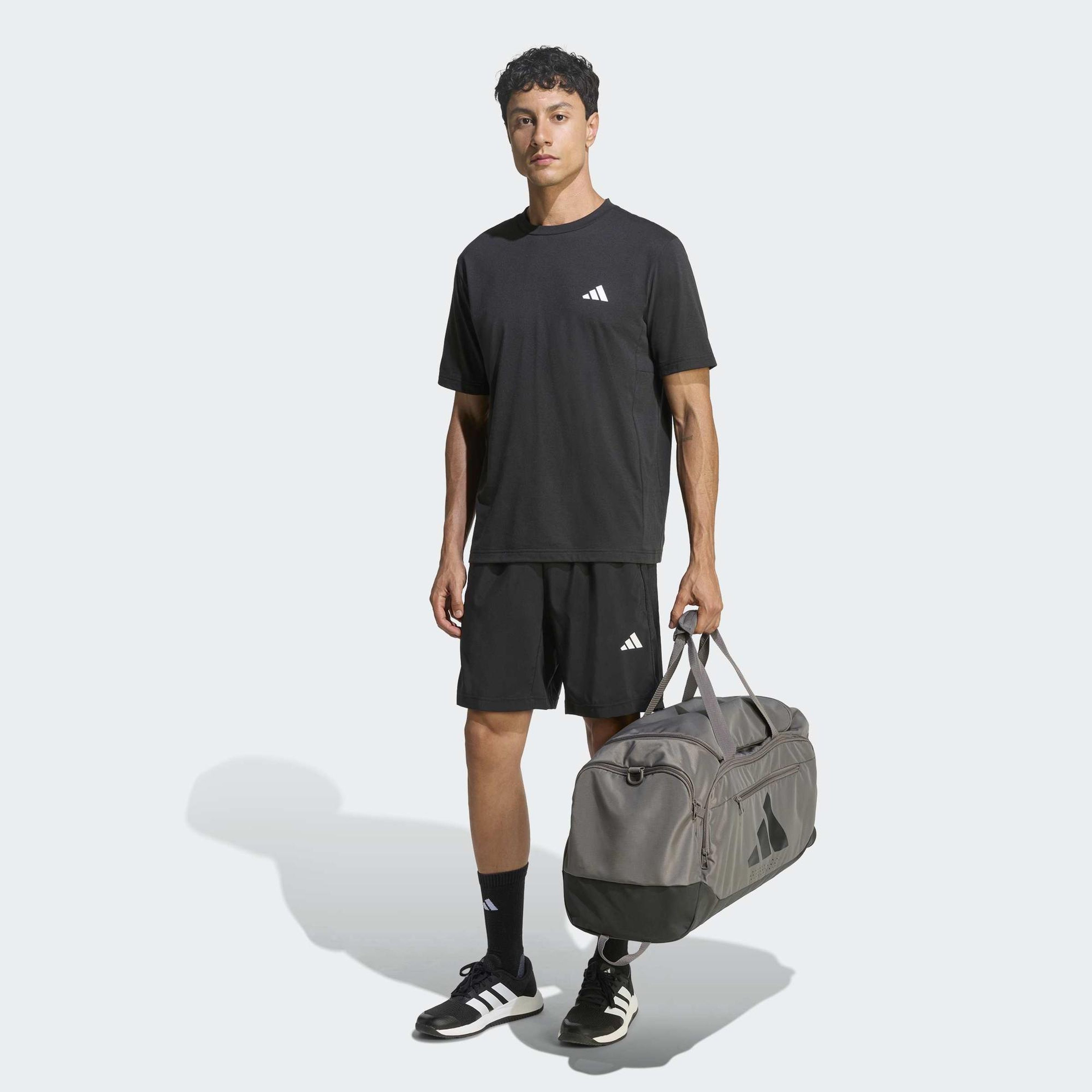 adidas Workout Essentials Base Dokuma Erkek Siyah Antrenman Şortu