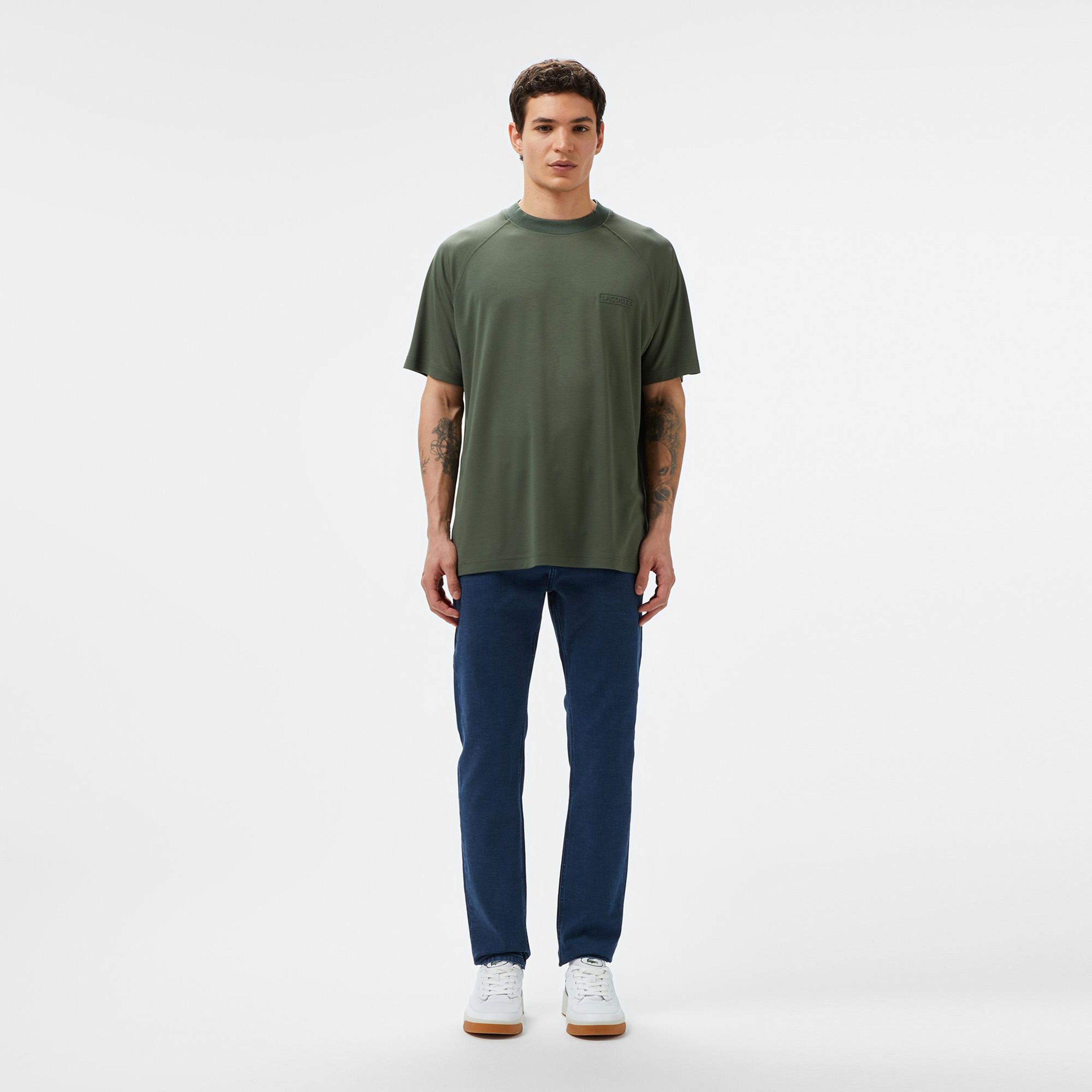Erkek Slim Fit Mavi Jean Pantolon
