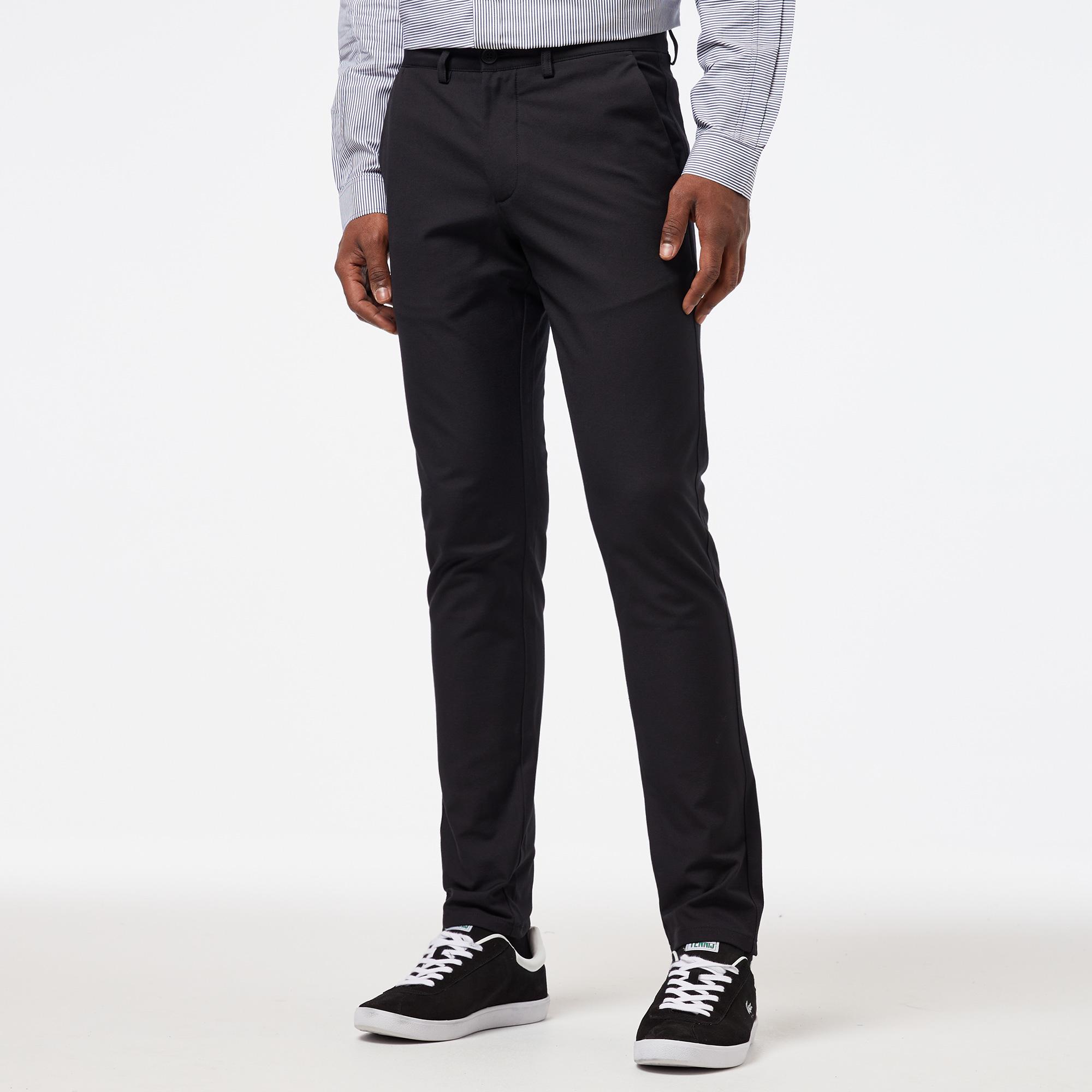 Erkek Slim Fit Siyah Pantolon
