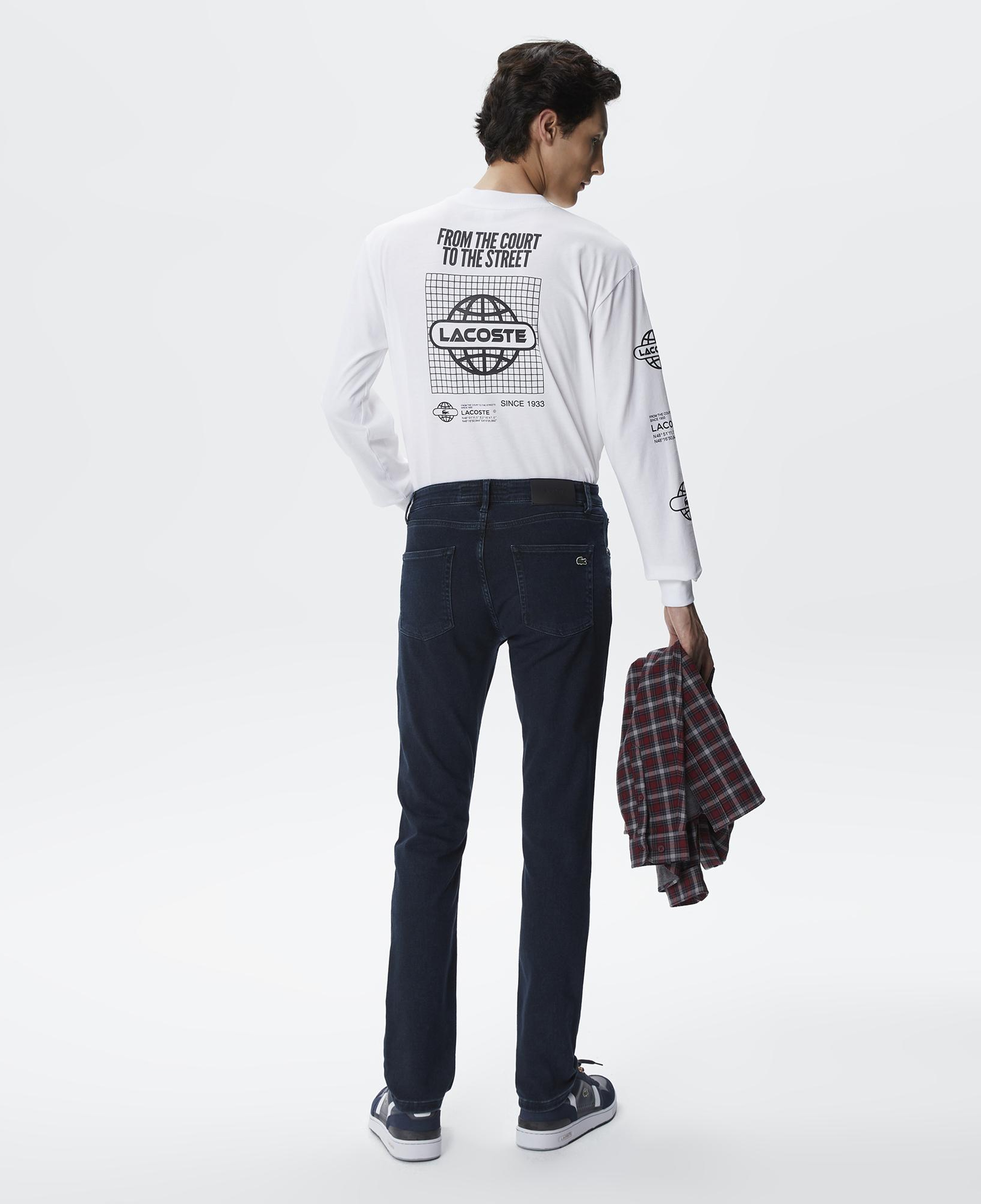 Erkek Slim Fit Lacivert Jean Pantolon