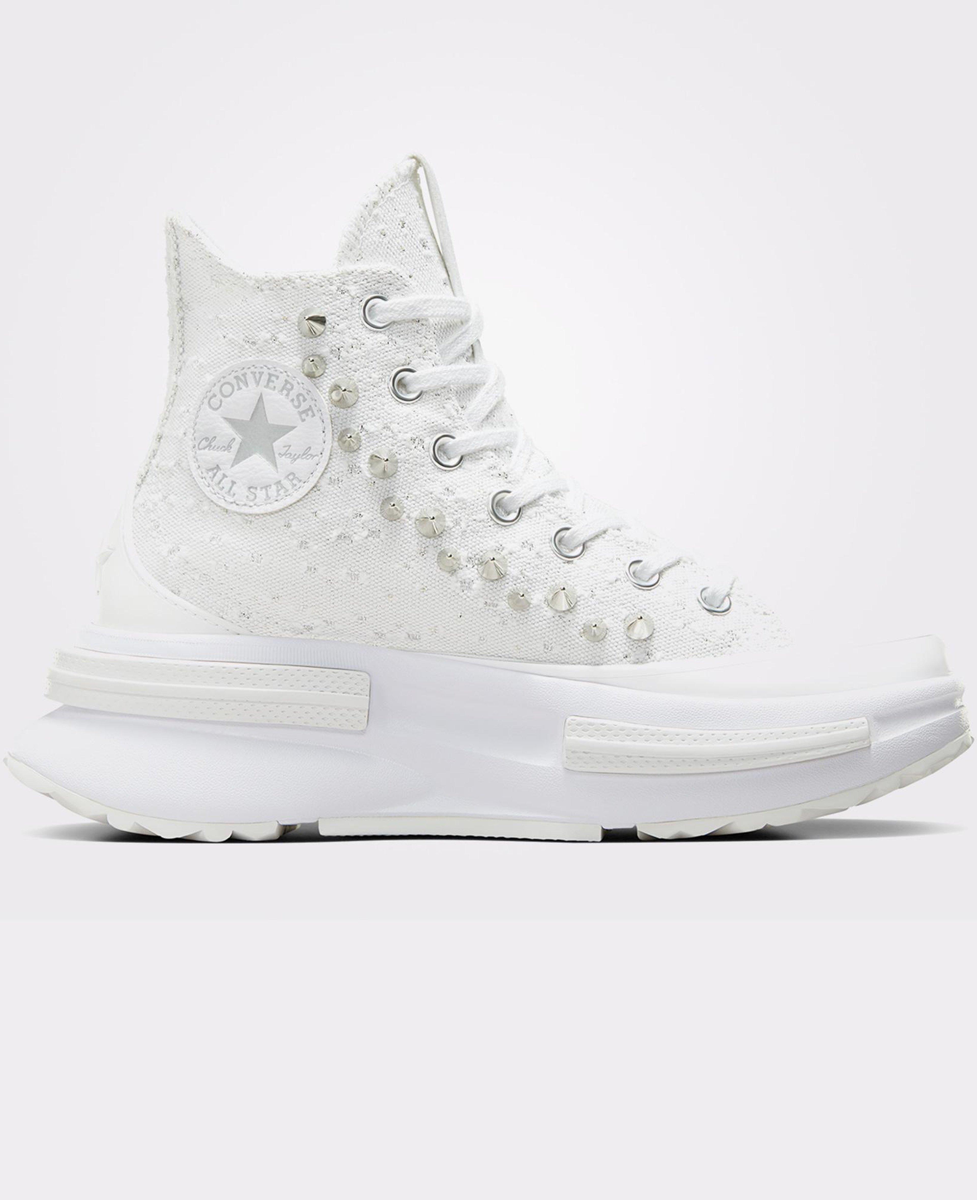 Converse Run Star Legacy CX Platform Studded Kadın Beyaz Sneaker