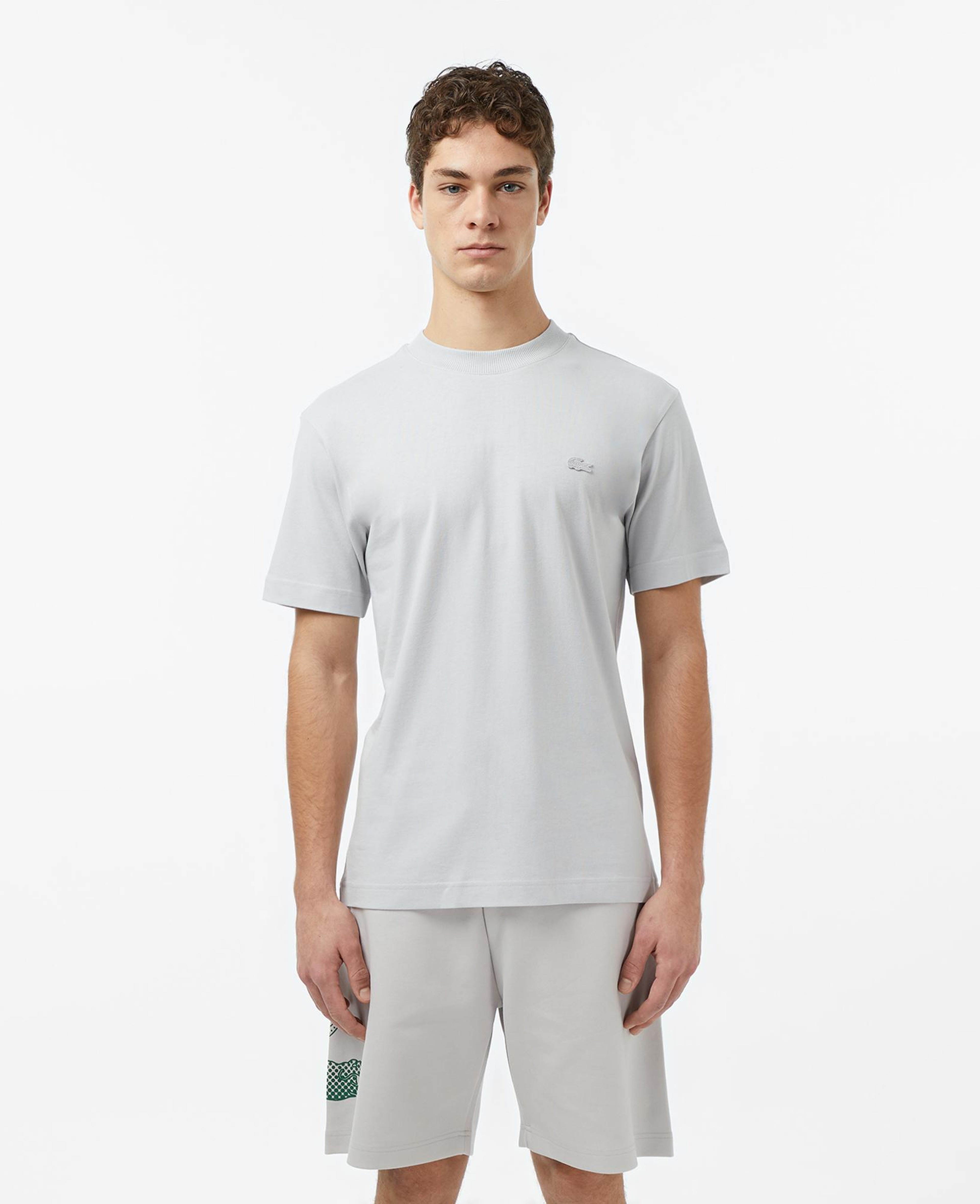 Erkek Relaxed Fit Bisiklet Yaka Gri T-Shirt