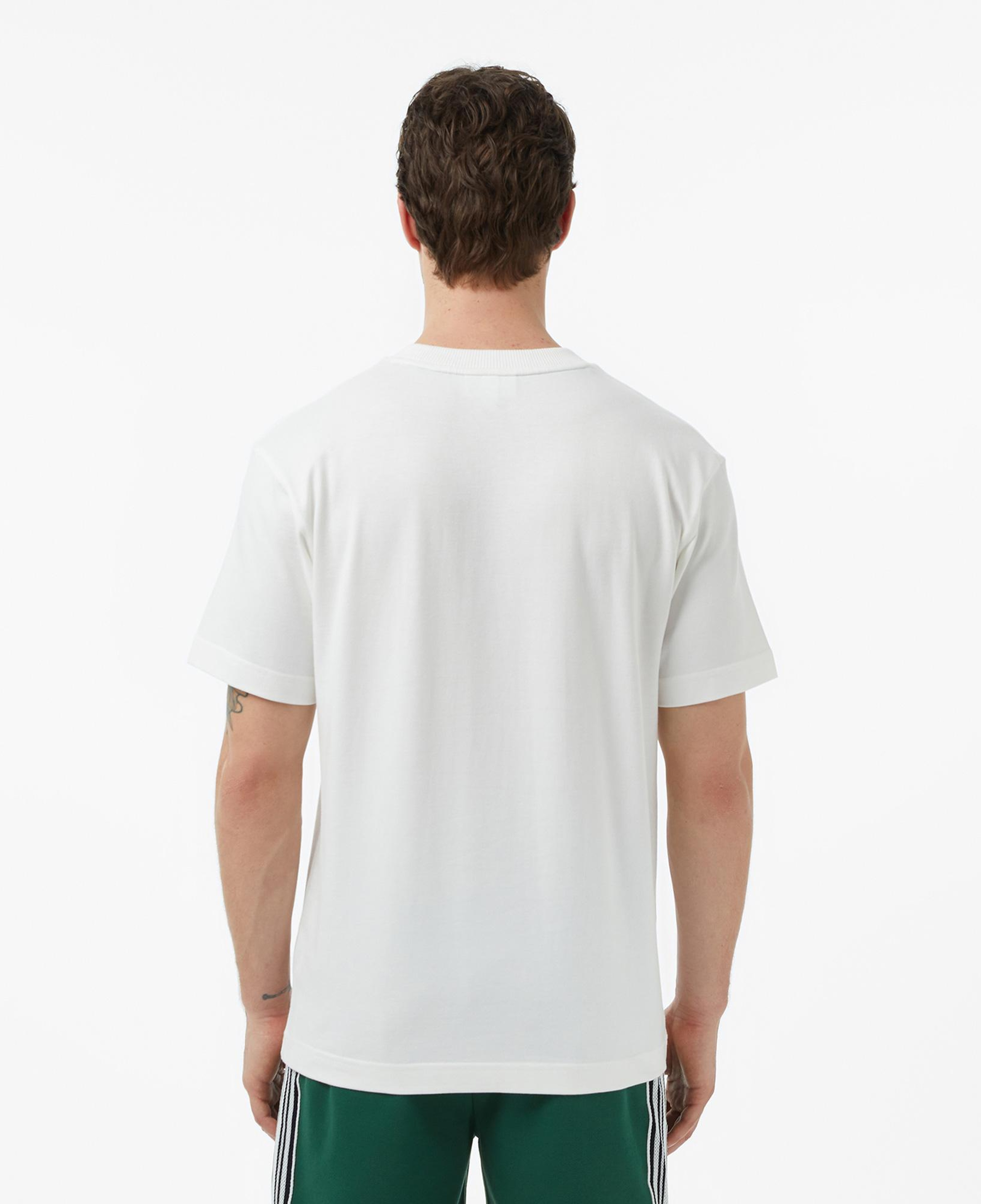 Erkek Relaxed Fit Bisiklet Yaka Beyaz T-Shirt