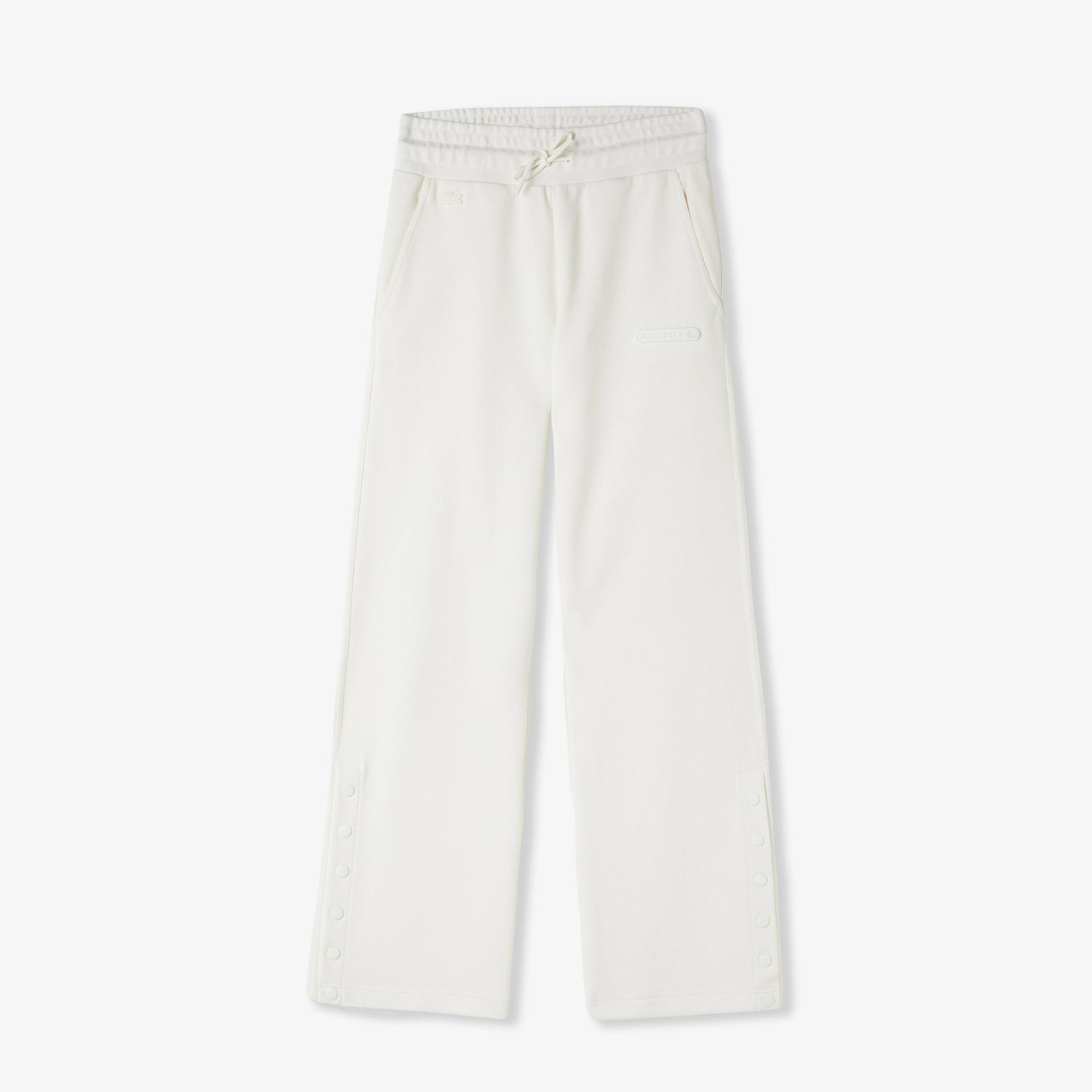 Lacoste Kadın Straight Fit Beyaz Eşofman Altı