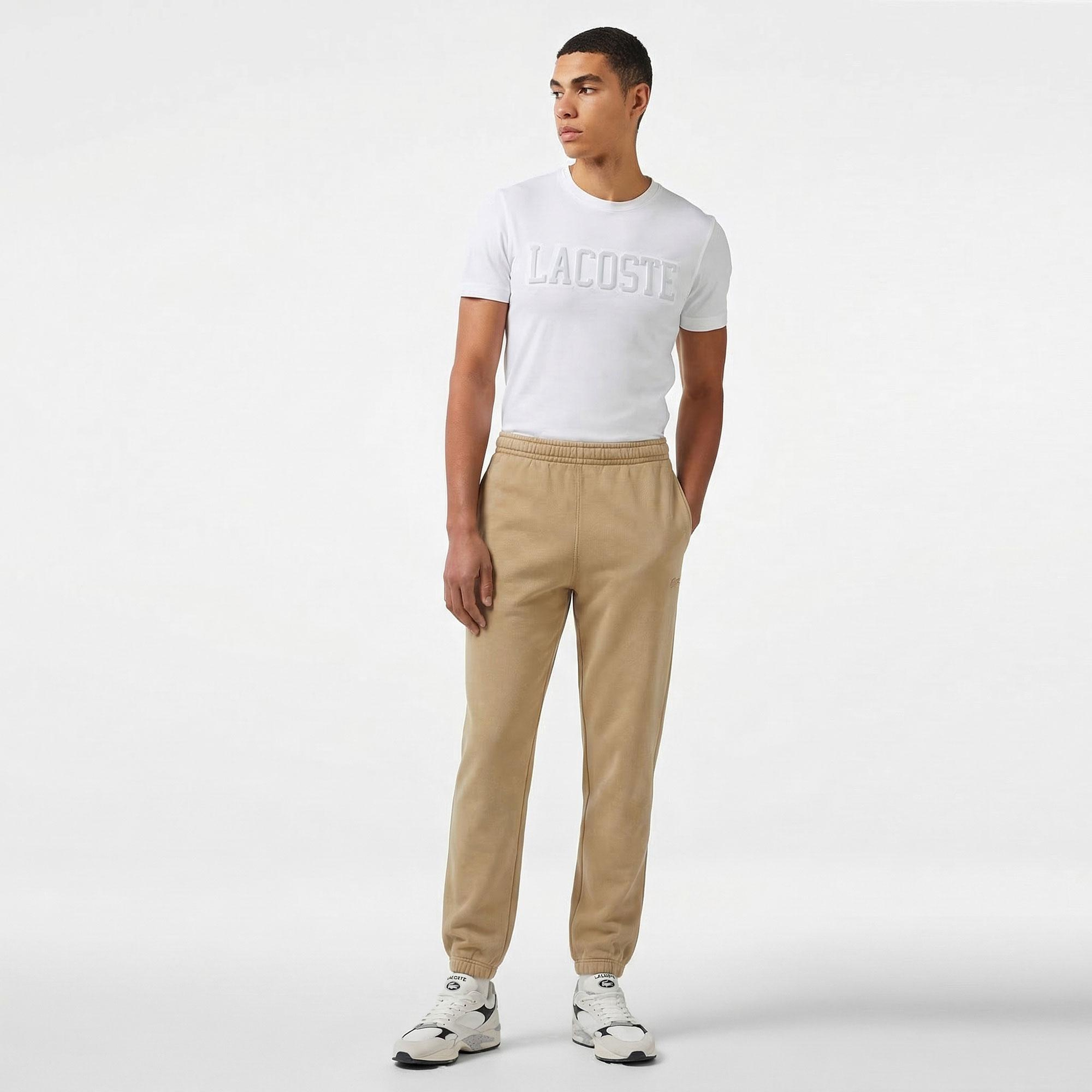 Unisex Regular Fit Bej Eşofman Altı