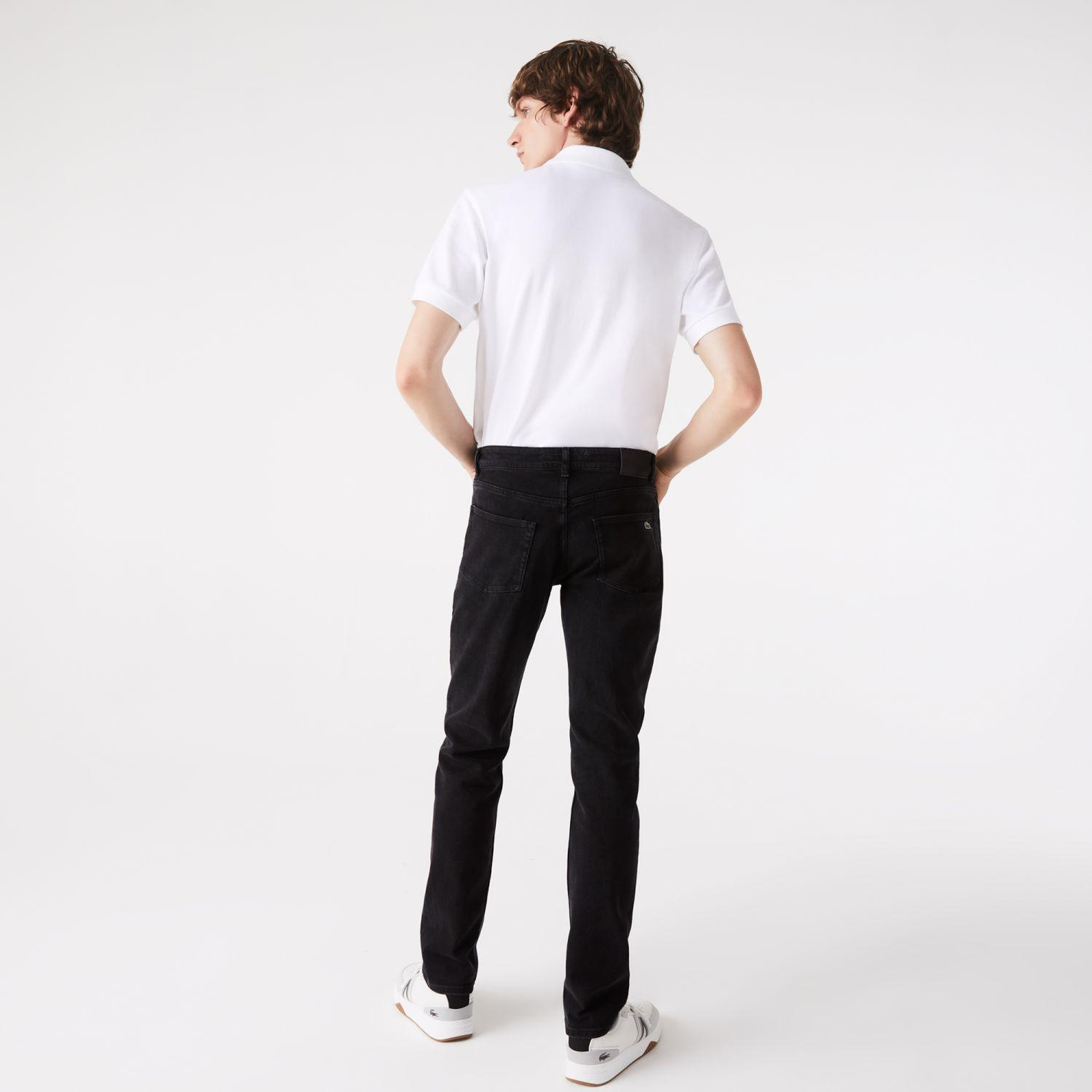 Erkek Slim Fit Siyah Jean Pantolon