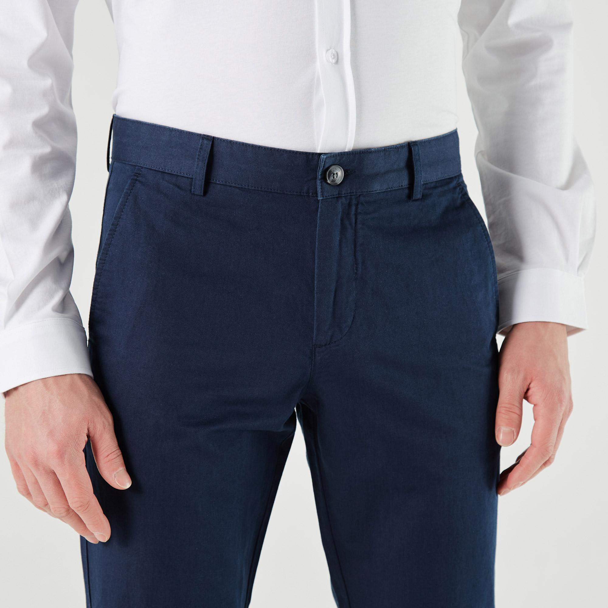 Lacoste Erkek Slim Fit Lacivert Pantolon