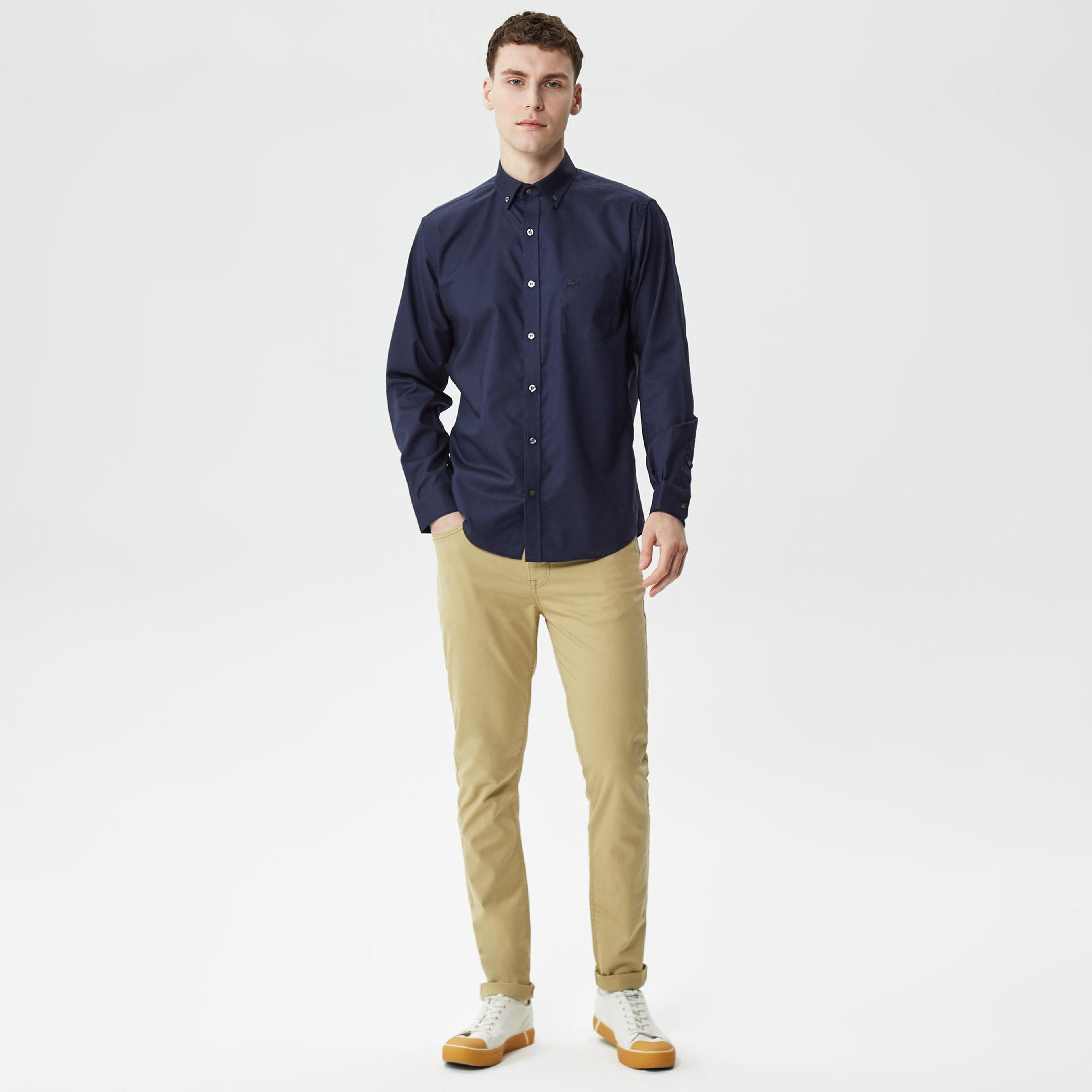 Erkek Slim Fit Bej Pantolon