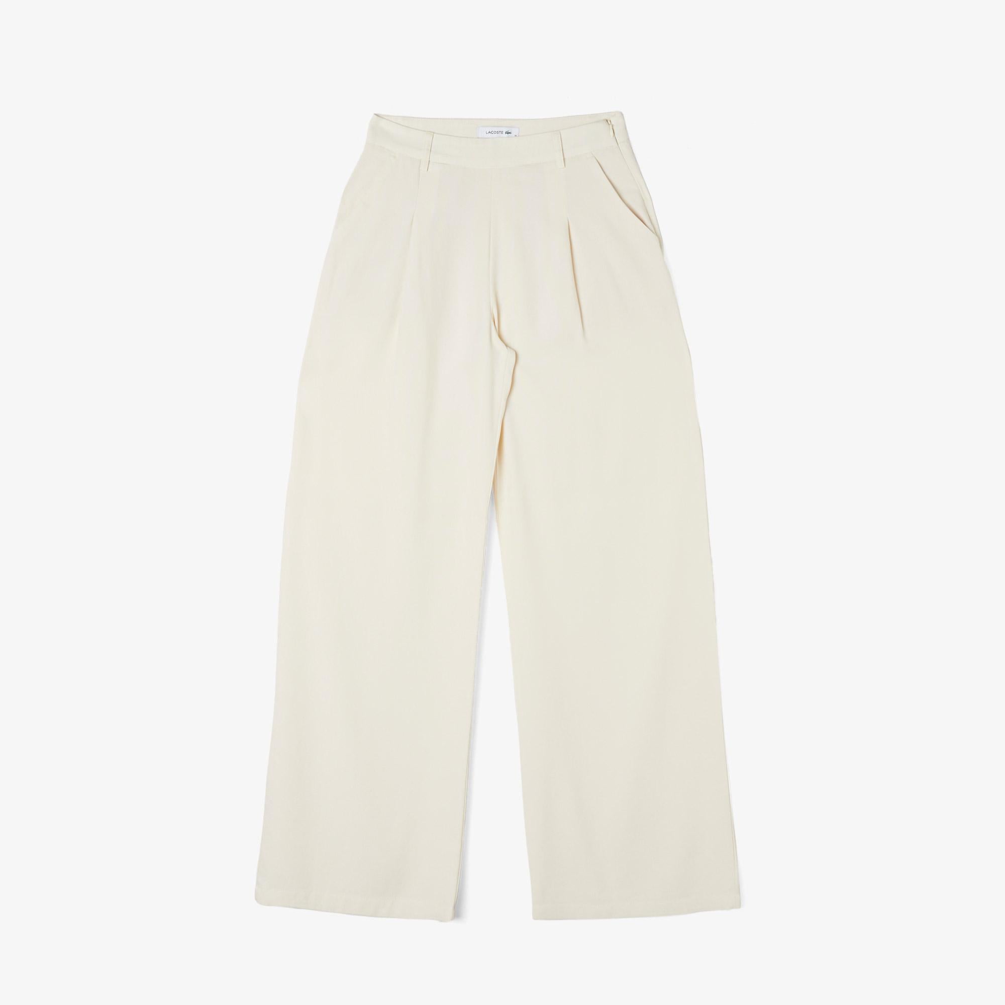 Kadın Relaxed Fit Beyaz Pantolon
