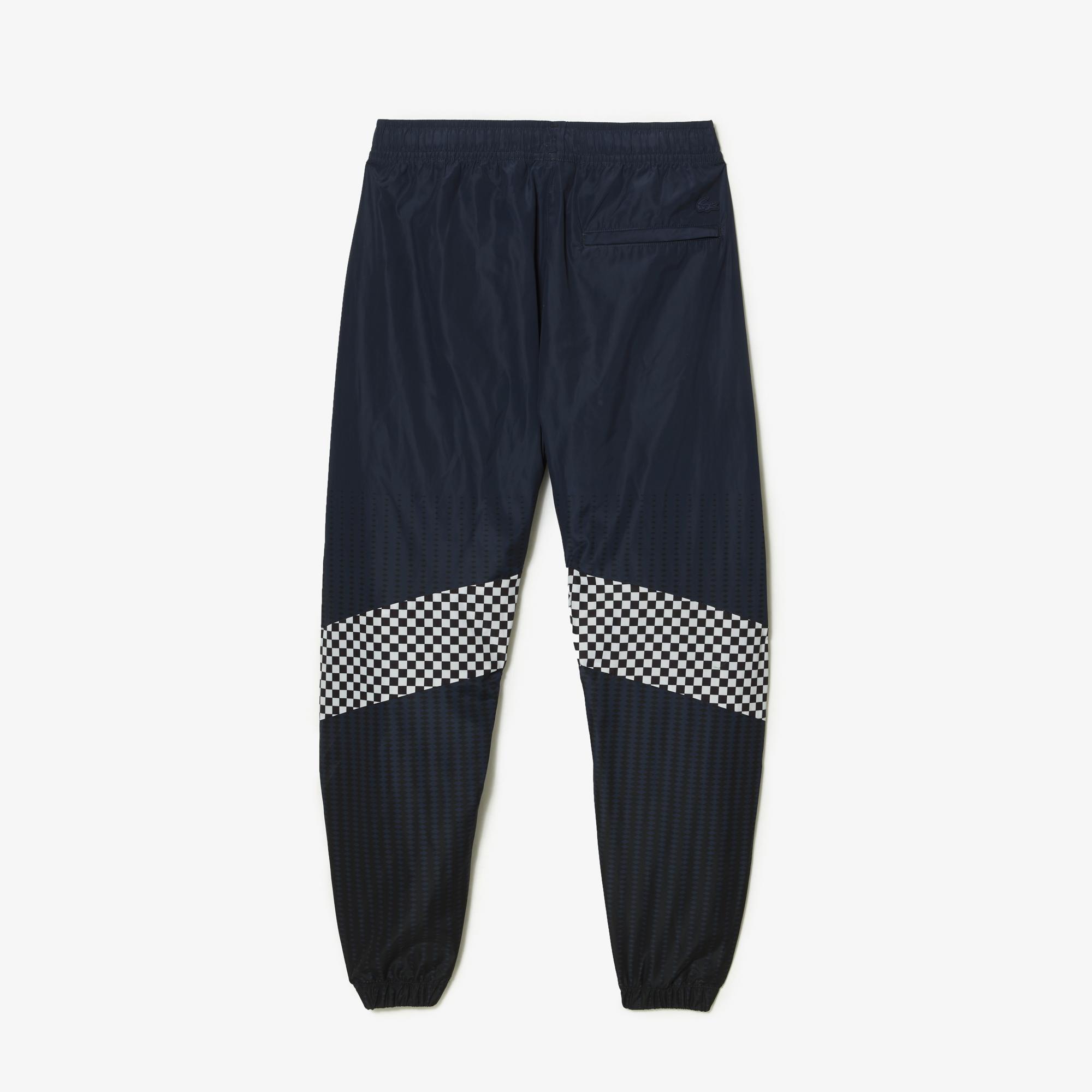 Active Erkek Tapered Fit Baskılı Siyah Eşofman Altı