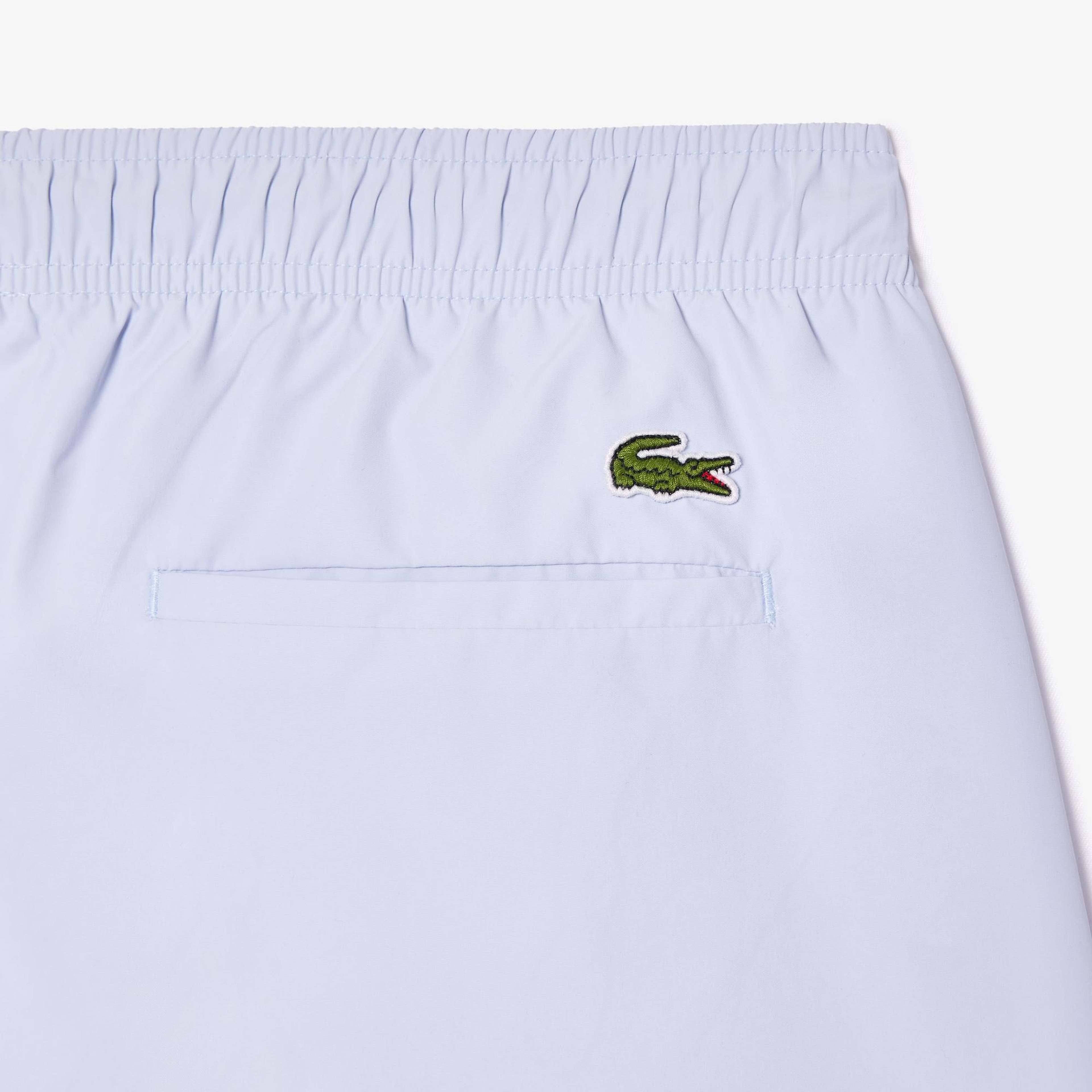 Lacoste Erkek Baskılı Mavi Deniz Şortu